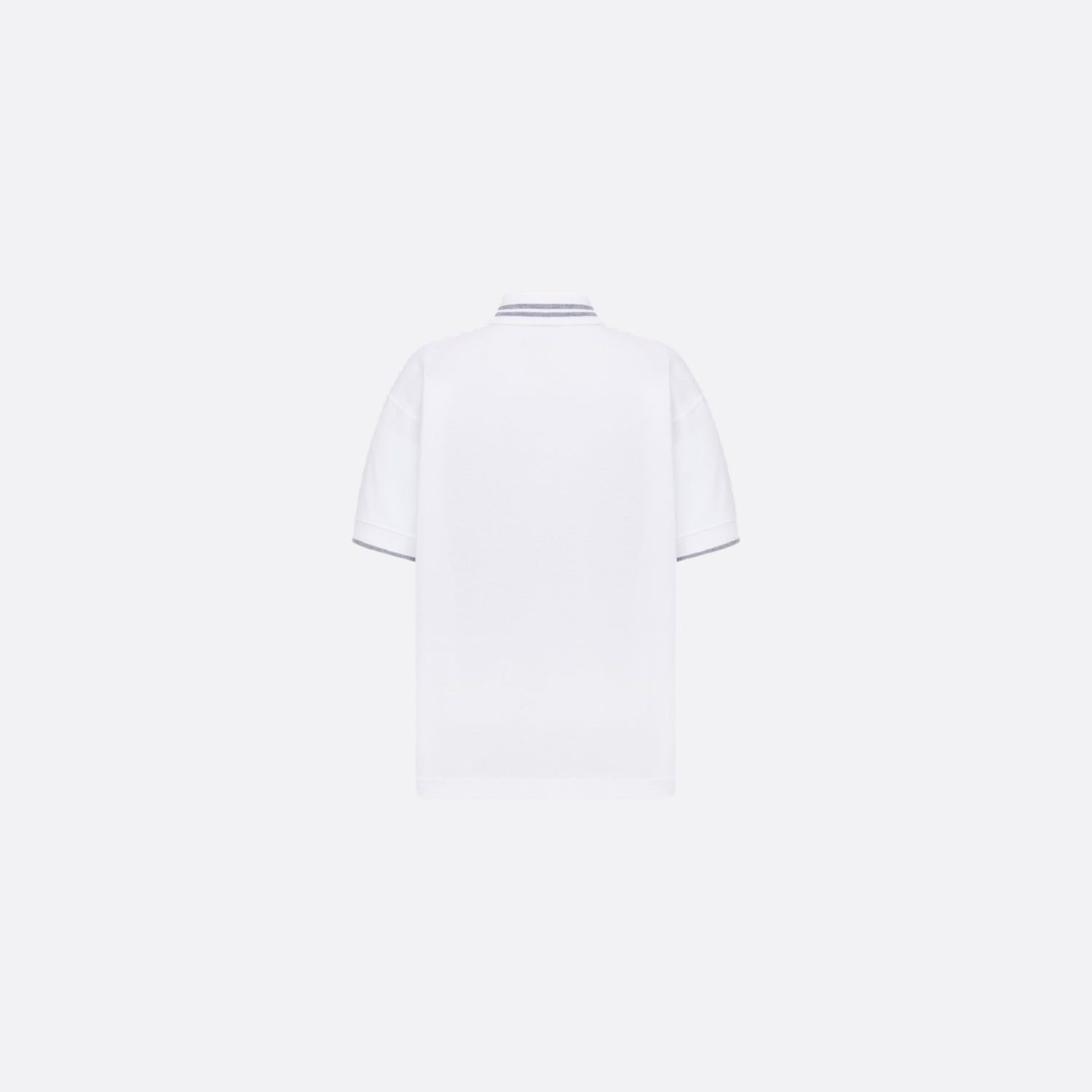 Dior Kids Christian Dior Couture Polo Shirt White Cotton Pique, Back