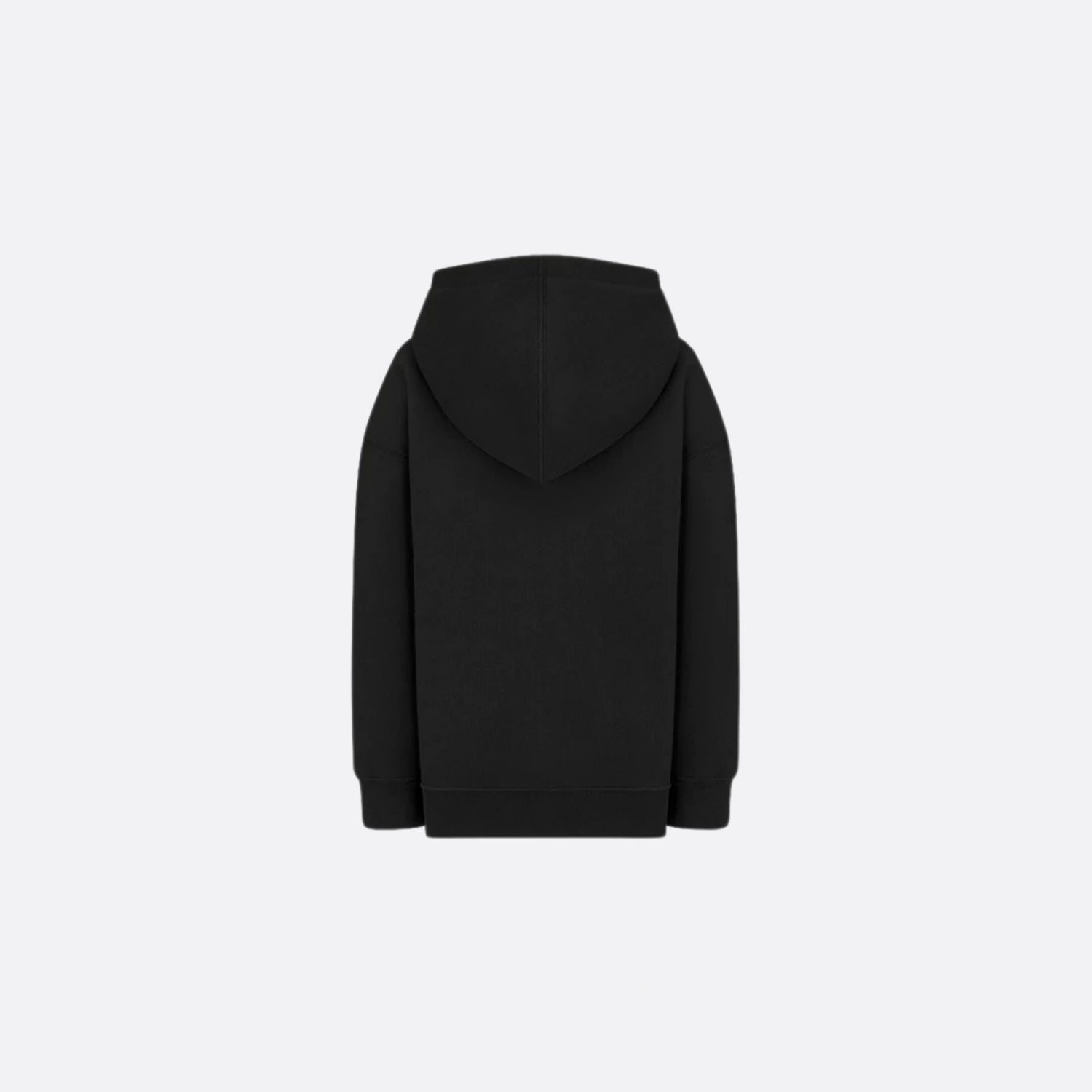 Dior Kids Couture Hooded Sweatshirt Cotton Fleece, Black, Back