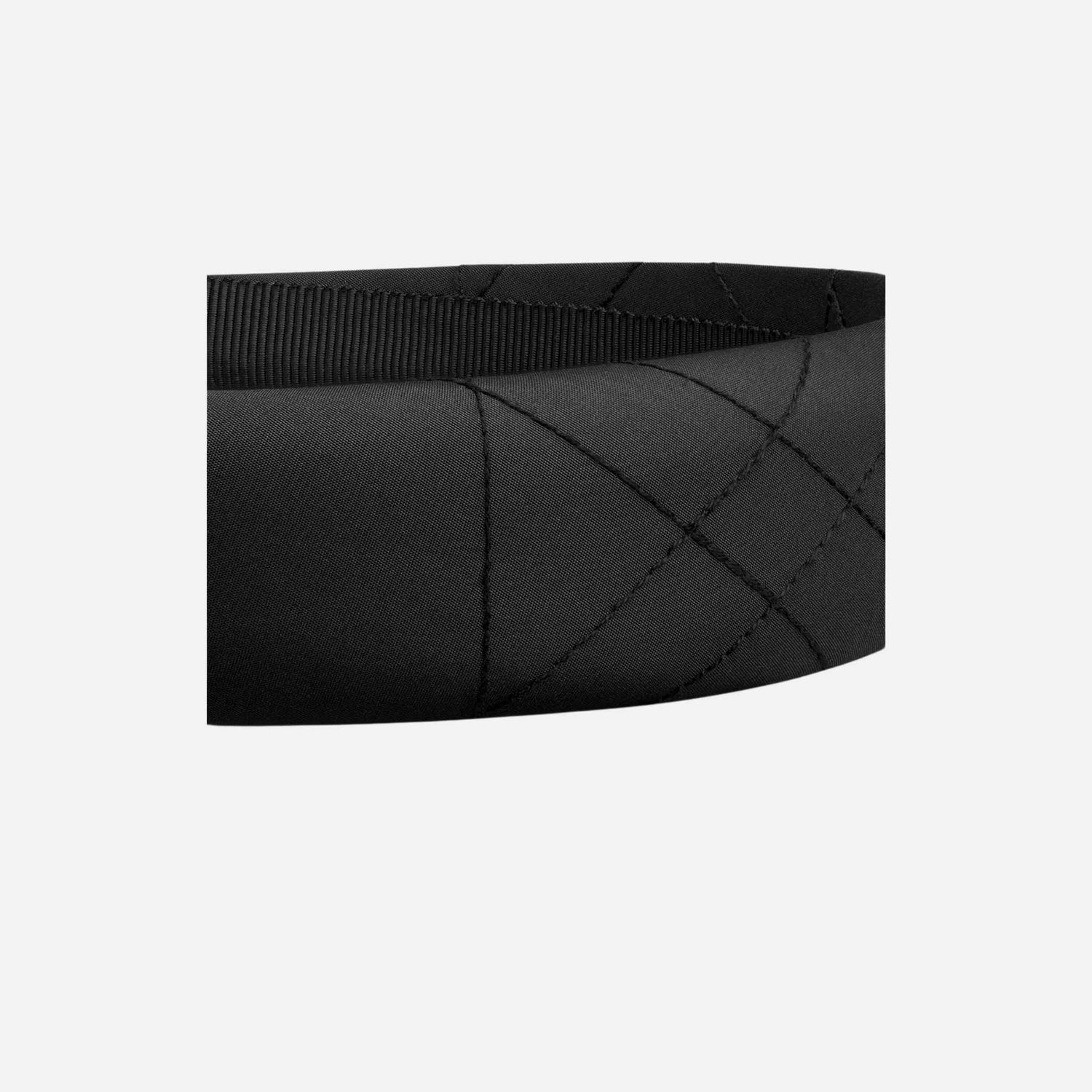 Dior Kids Headband Black Quilted Macrocannage Technical Fabric, CloseView