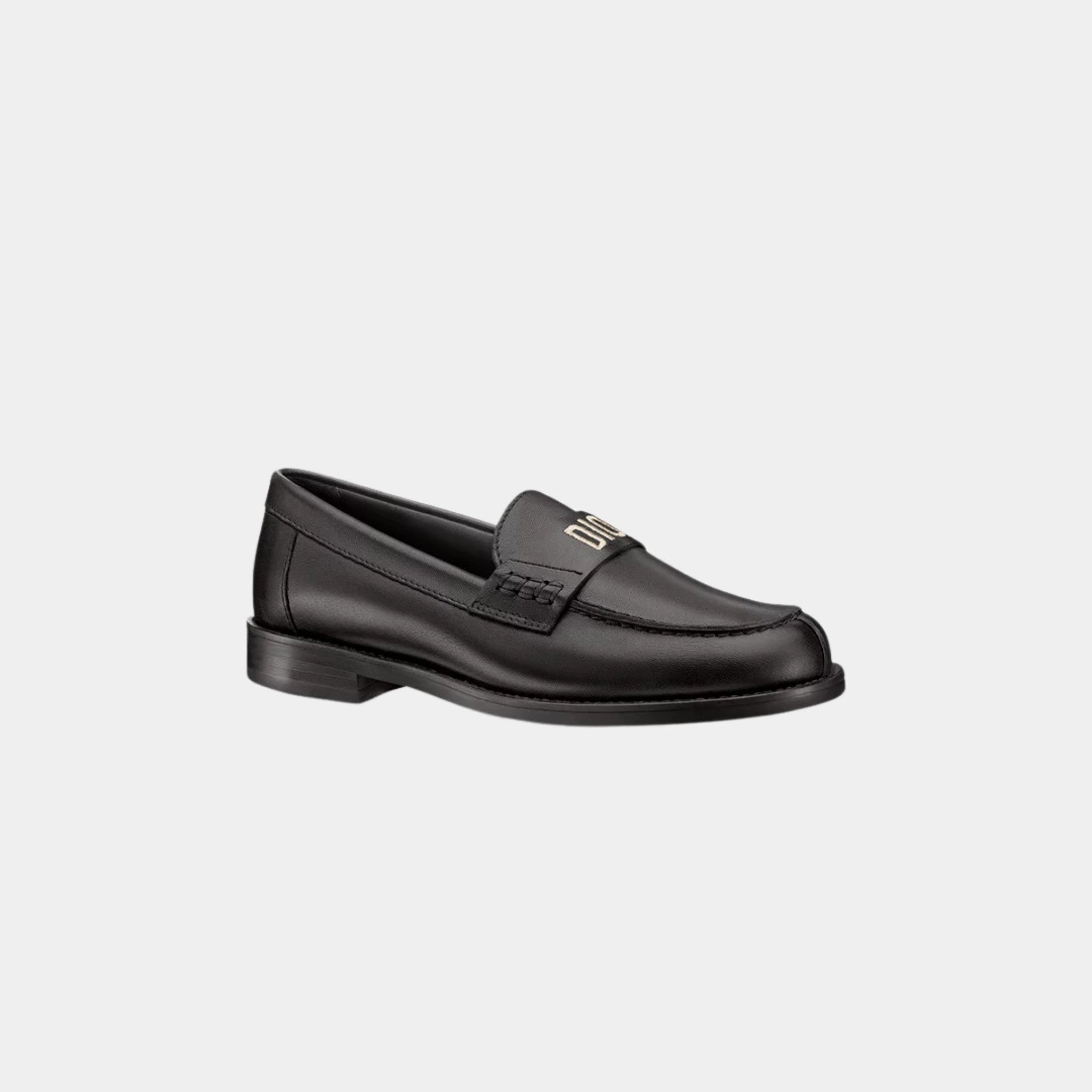 Dior Kids Loafer Black Calfskin, Front