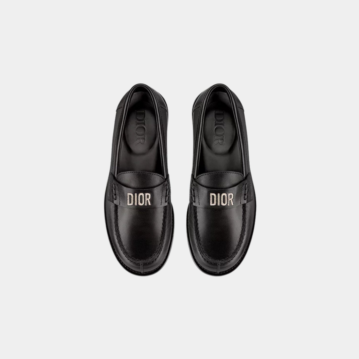 Dior Kids Loafer Black Calfskin, Top