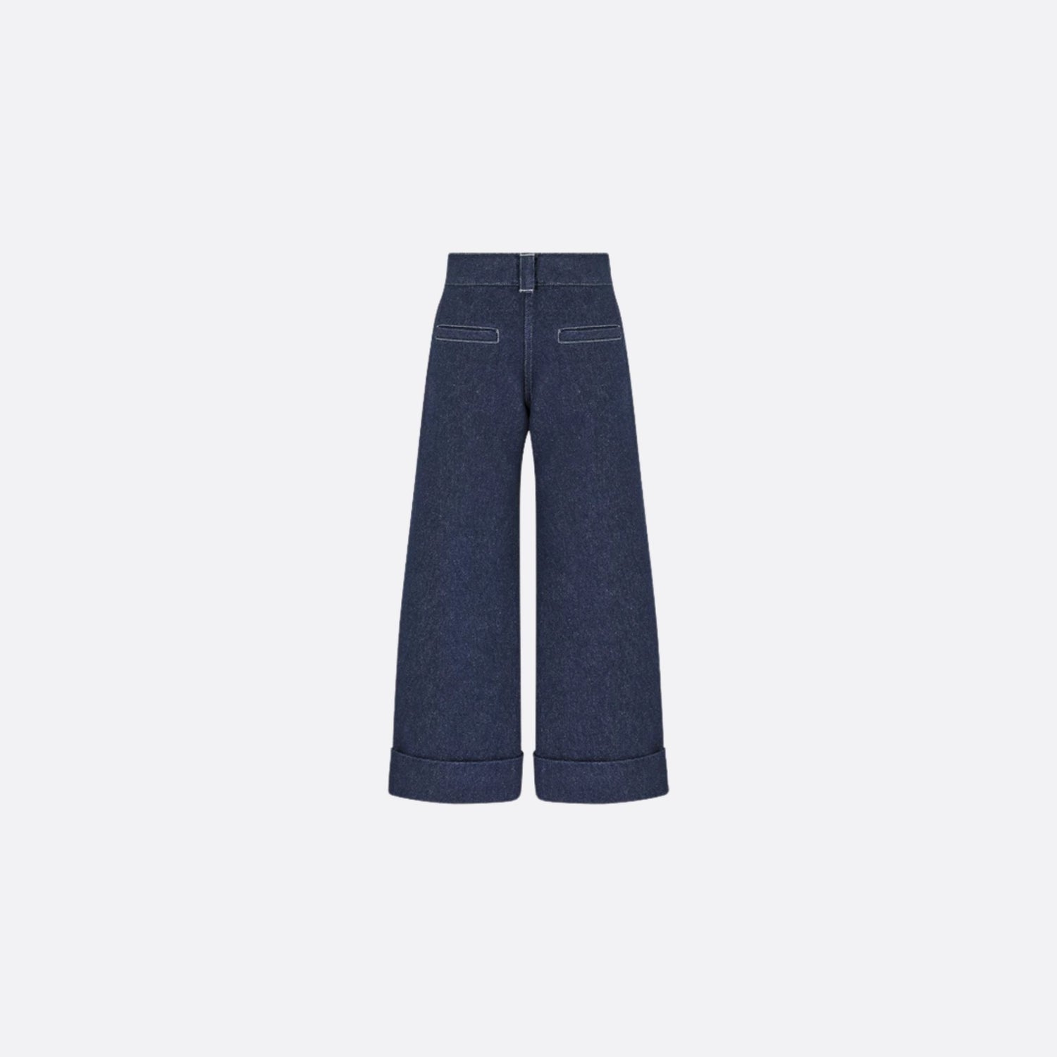 Dior Kids Loose-Fitting Jeans Navy Blue Cotton Denim, Back View