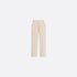 Dior Kids Pants Beige Basket Weave Cotton Ivory Dior Oblique Motif, Front