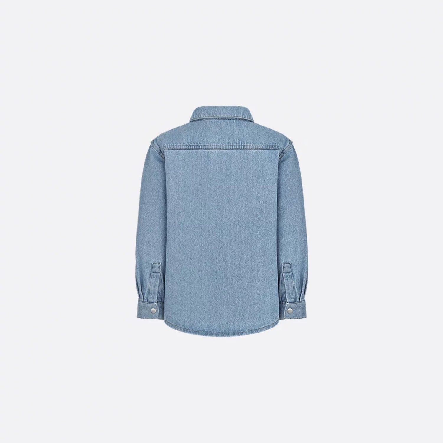 Dior Kids Shirt Blue Cotton Denim, Back