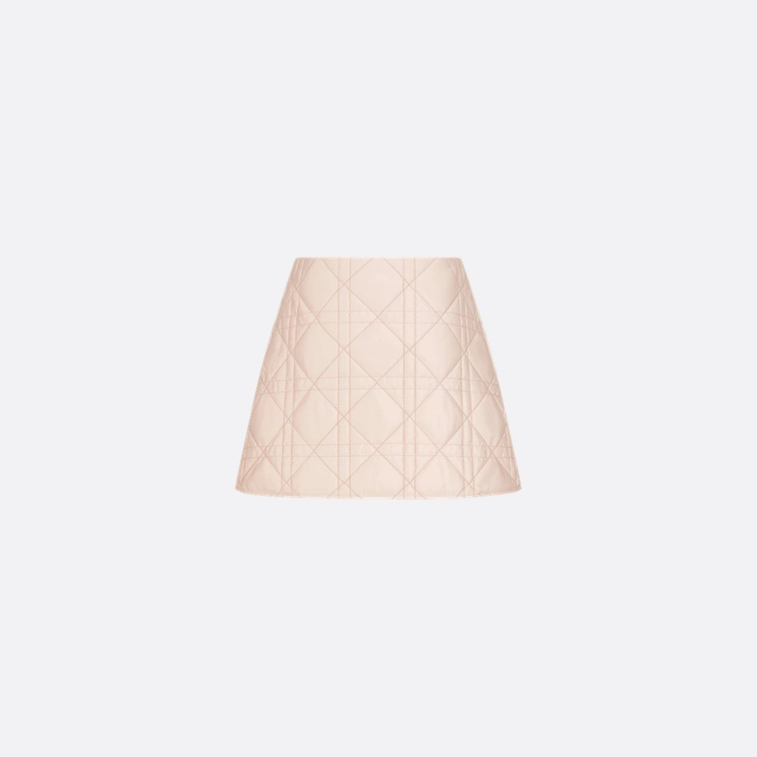 Dior Kids Short Skirt Pale Pink Cannage Satin Finish Technical Fabric, Back View