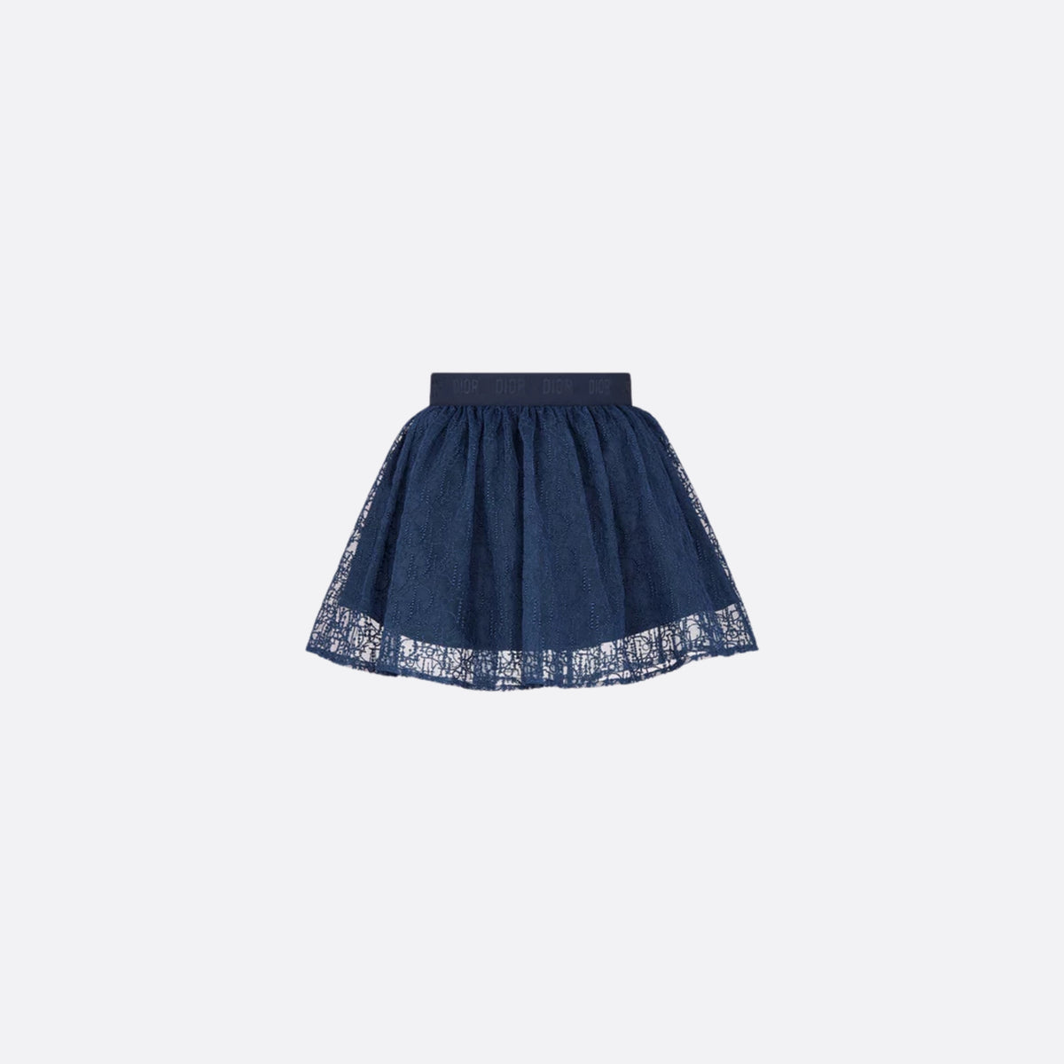 Kids Skirt Embroidered Tulle with Dior Oblique Pearls Motif