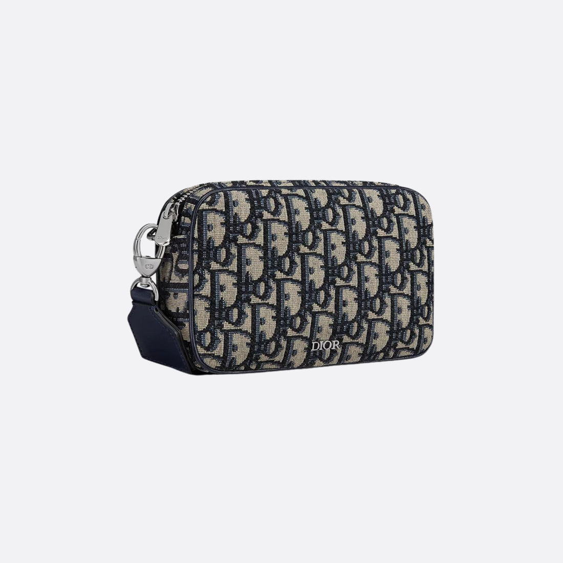 حقيبة Dior Kids صغيرة متعددة الاستخدامات باللونين البيج والأسود بنقشة Dior Oblique Jacquard، منظر جانبي