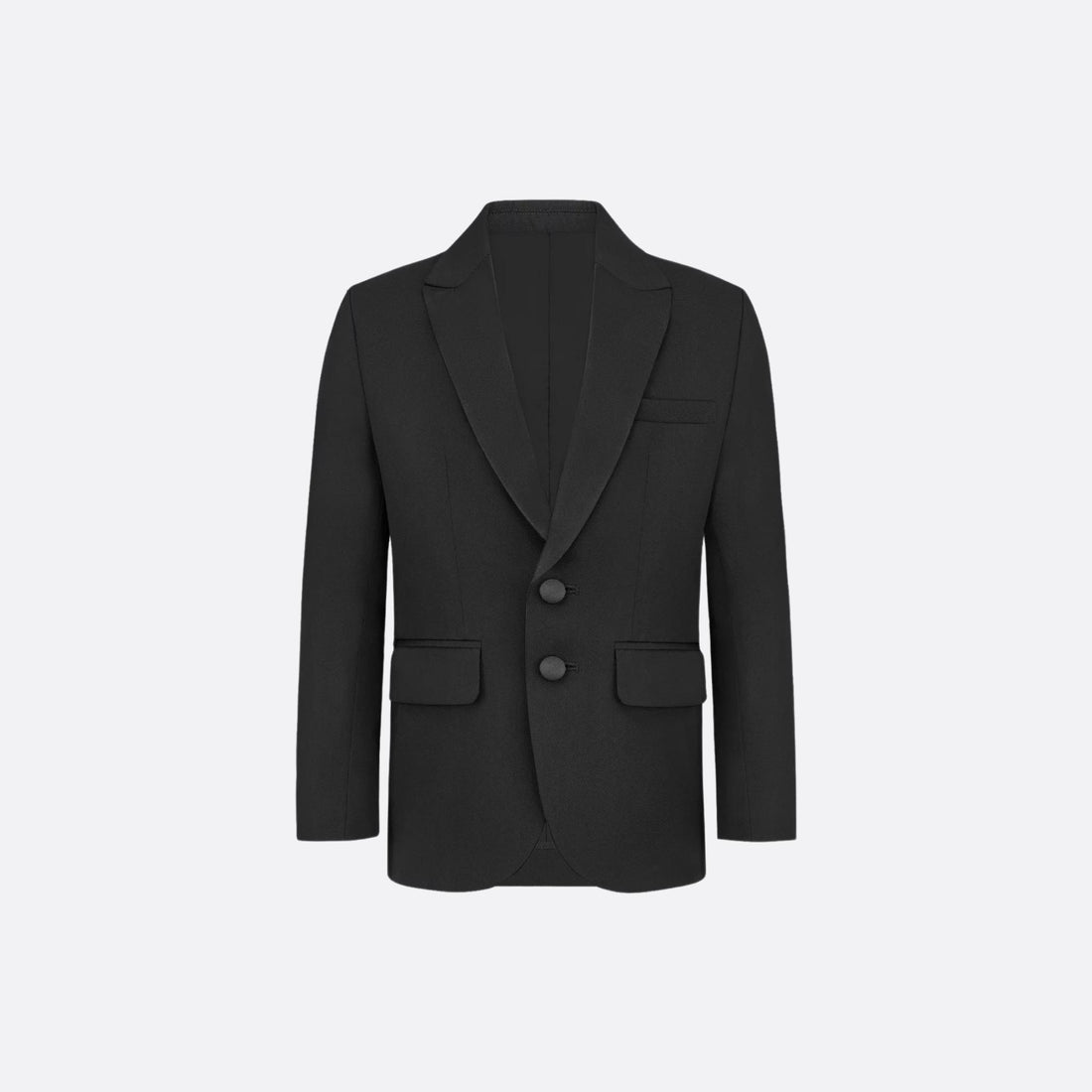 Dior Kids Suit Jacket Black Wool and Silk Gabardine, Front