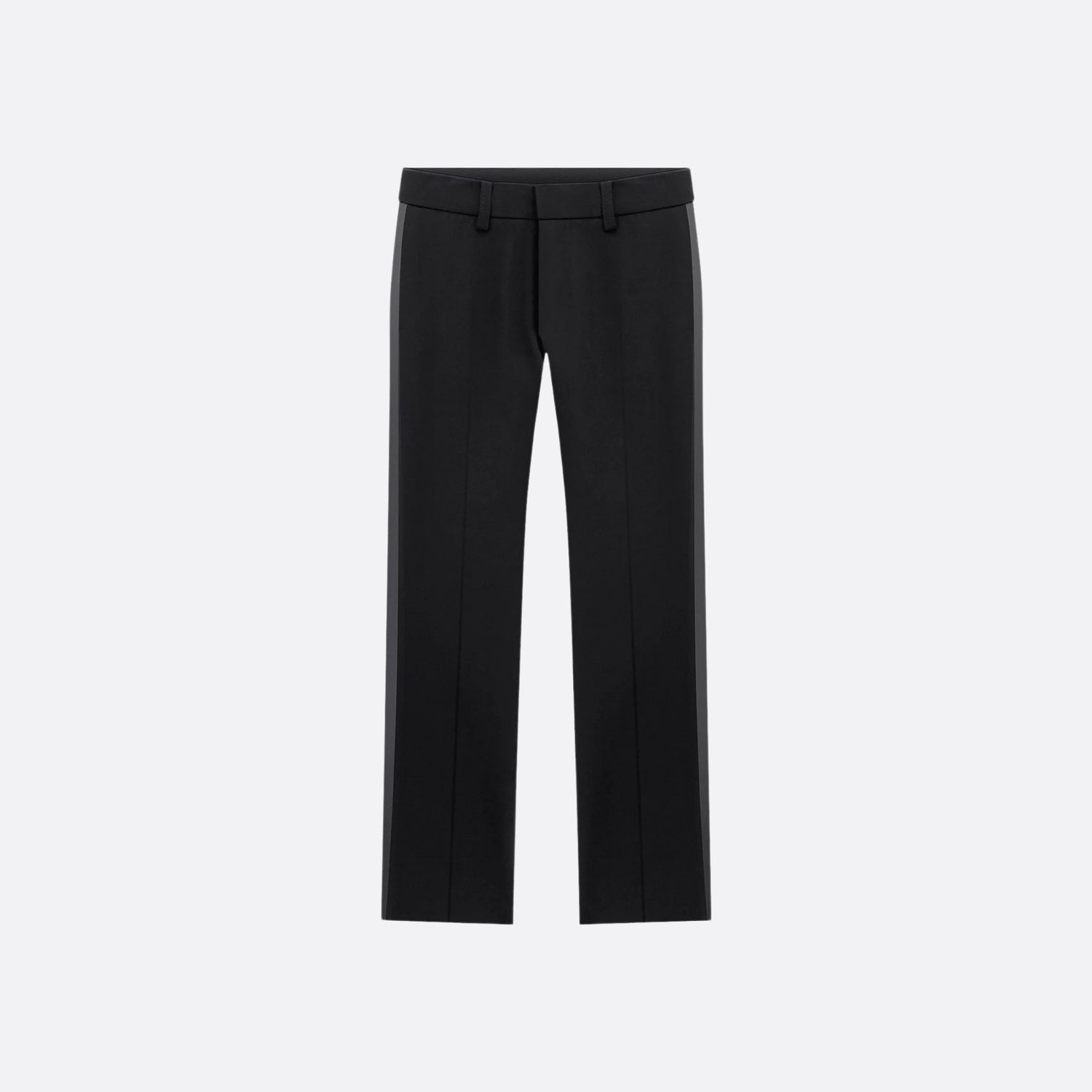 Dior Kids Suit Pants Black Wool and Silk Gabardine, Front