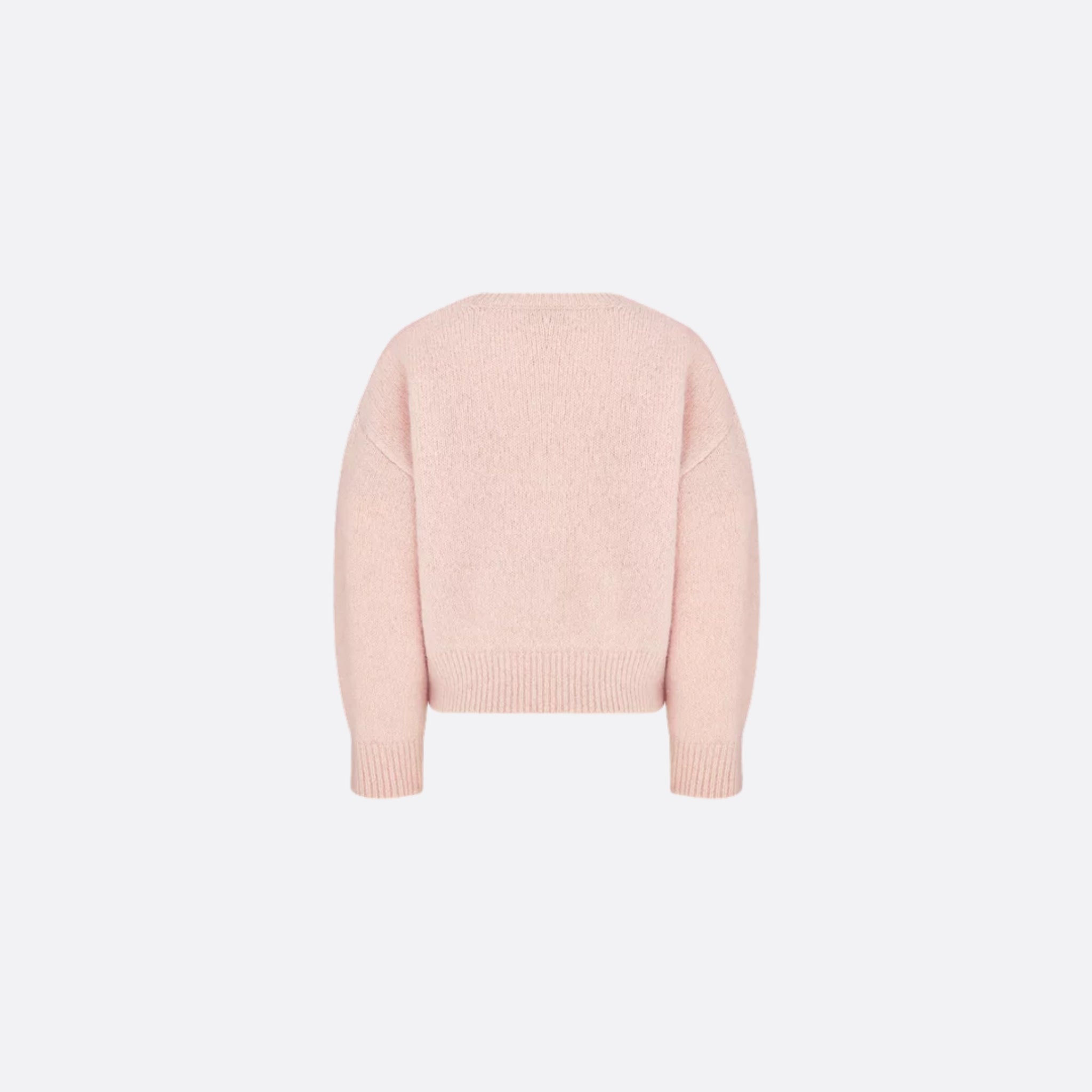 Dior Kids Sweater Pale Pink Alpaca and Wool-Blend Knit, Back