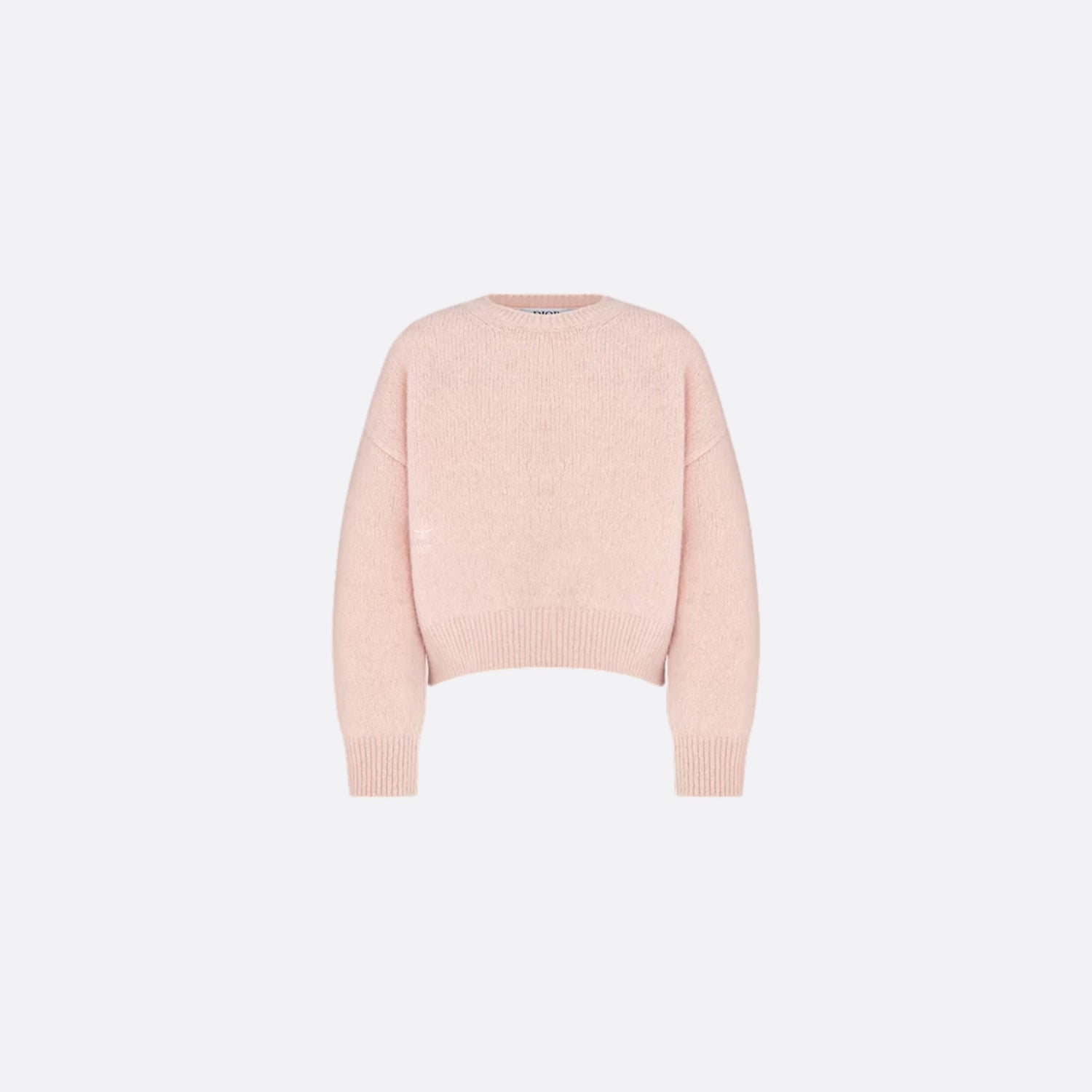 Dior Kids Sweater Pale Pink Alpaca and Wool-Blend Knit, Front