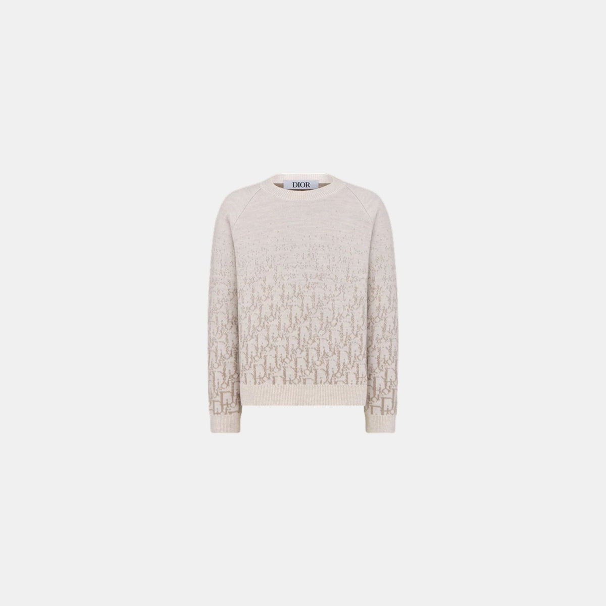 Kids Sweater Wool Knit Gradient Dior Oblique Jacquard