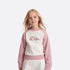 Dior Kids Sweatshirt Ivory & Antique Pink Cotton Fleece, Model, Front View