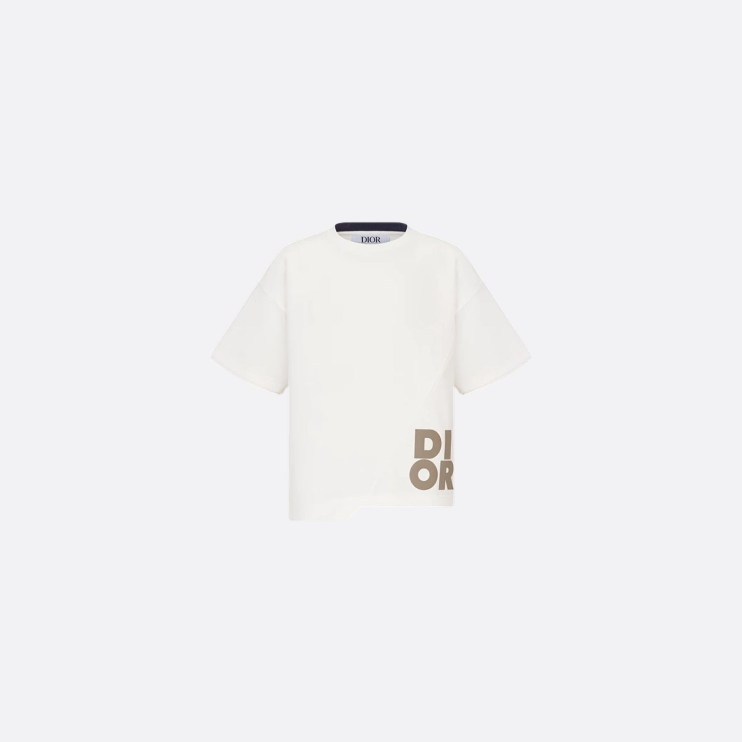 Dior Kids T-Shirt Ivory Cotton Jersey, Front