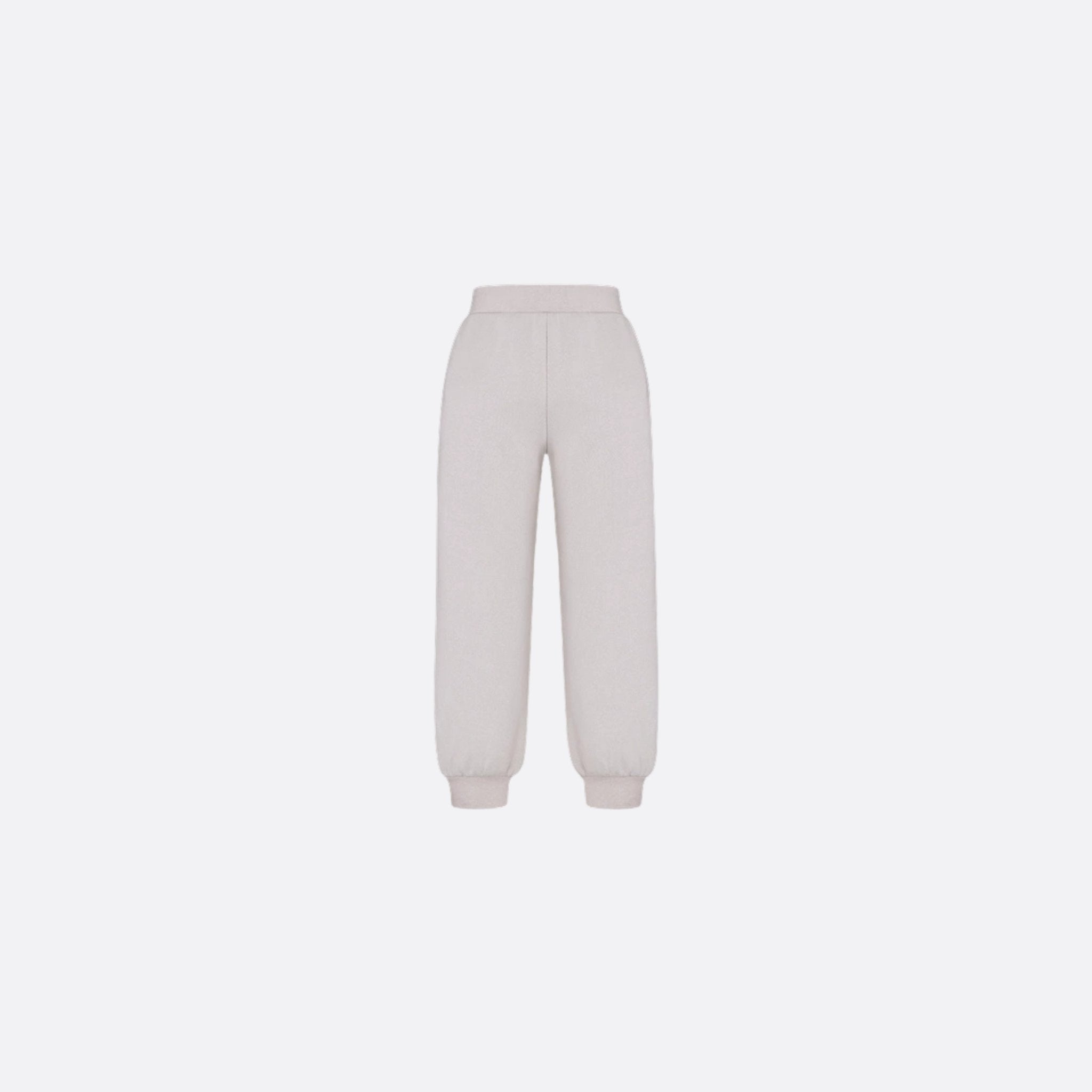 Dior Kids Track Pants Ivory Cotton Fleece, Back