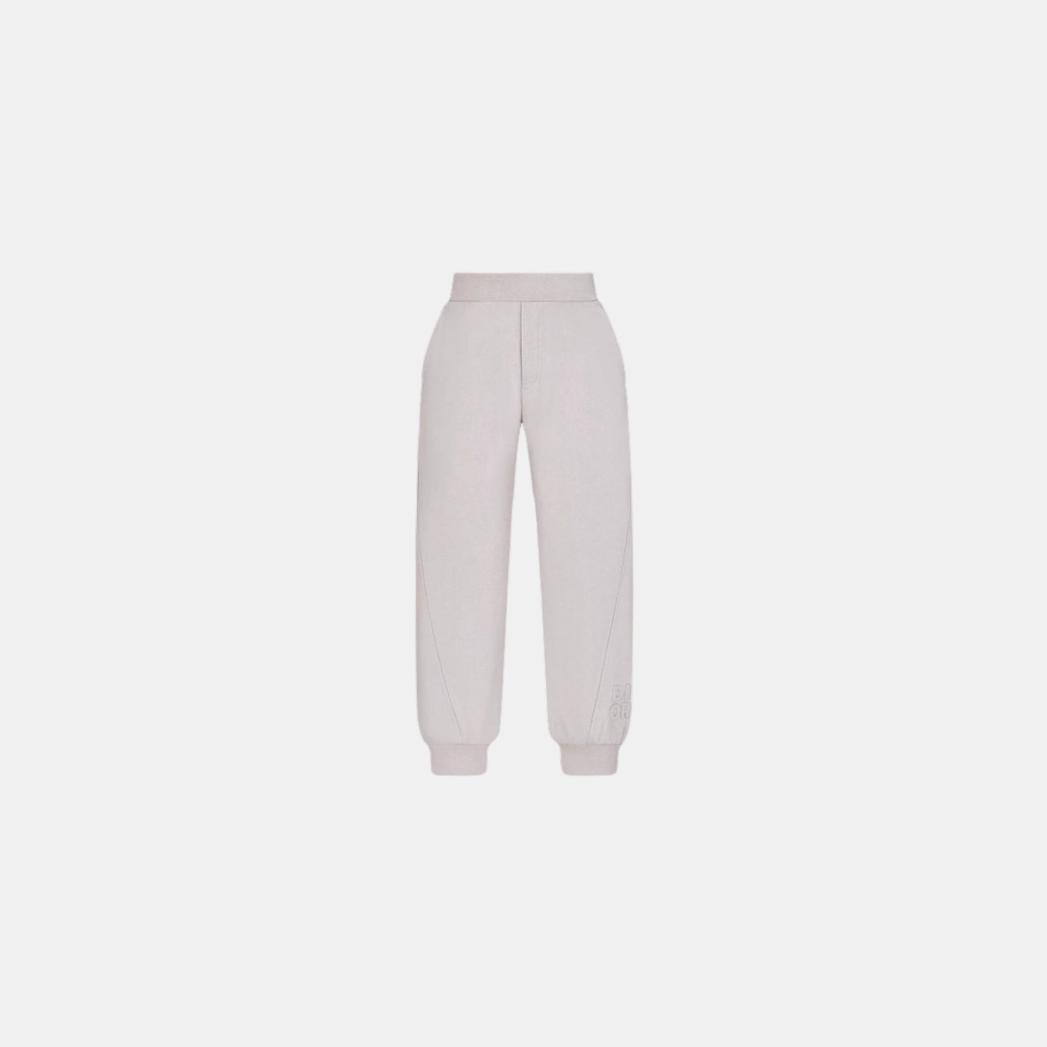 Dior Kids Track Pants Ivory Cotton Fleece, Front