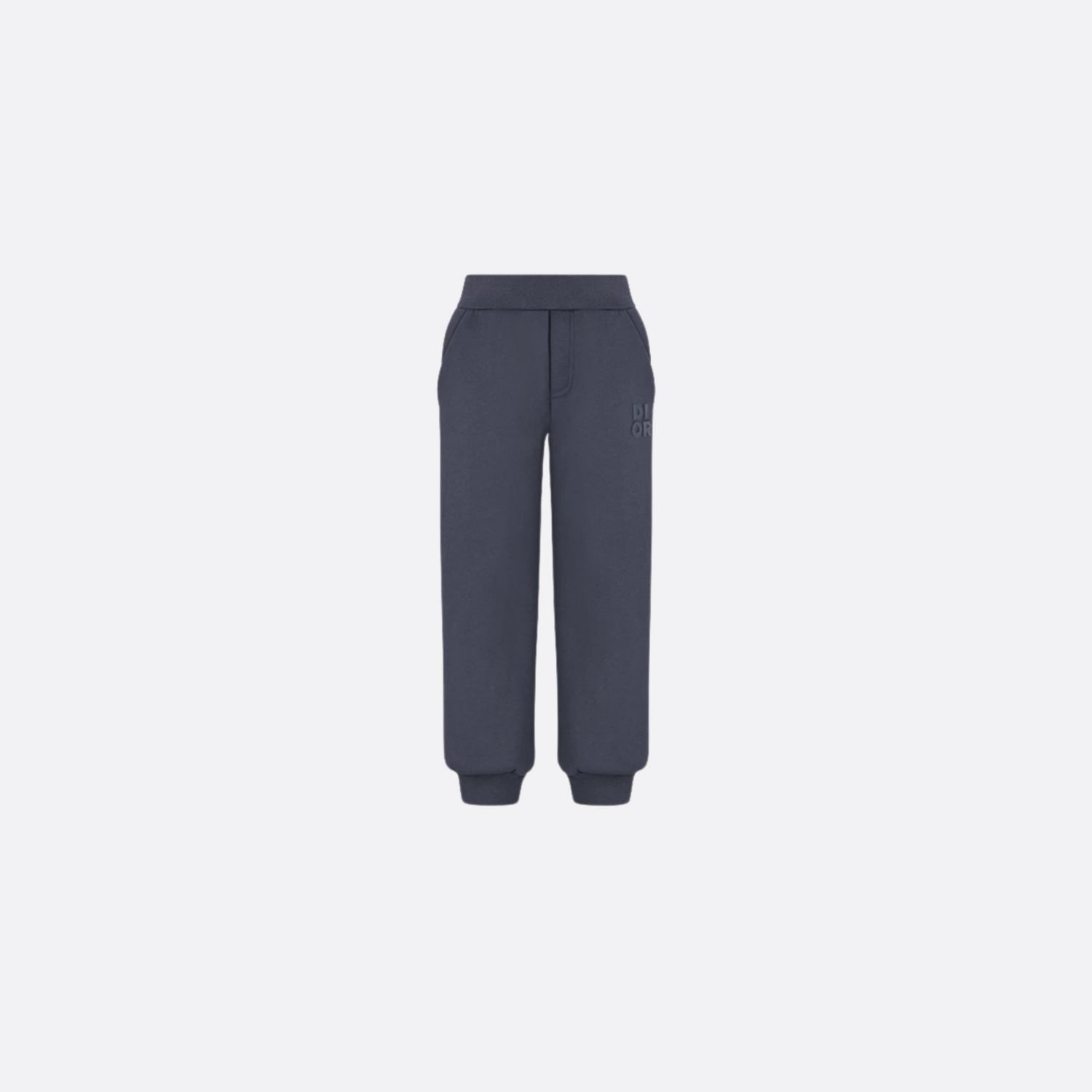 Dior Kids Track Pants Navy Blue Cotton Fleece, Front