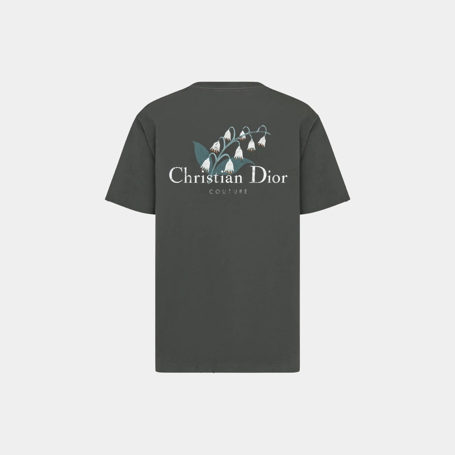 Dior Lily Of The Valley T Shirt In Cotton Jersey Relaxed Fit, Black, Back