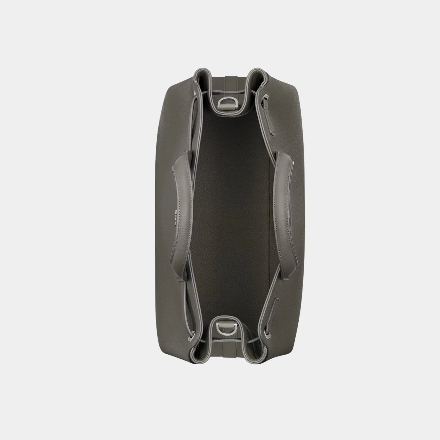 Dior Medium Normandie Tote Bag In Icons Calfskin, Gray, Inside