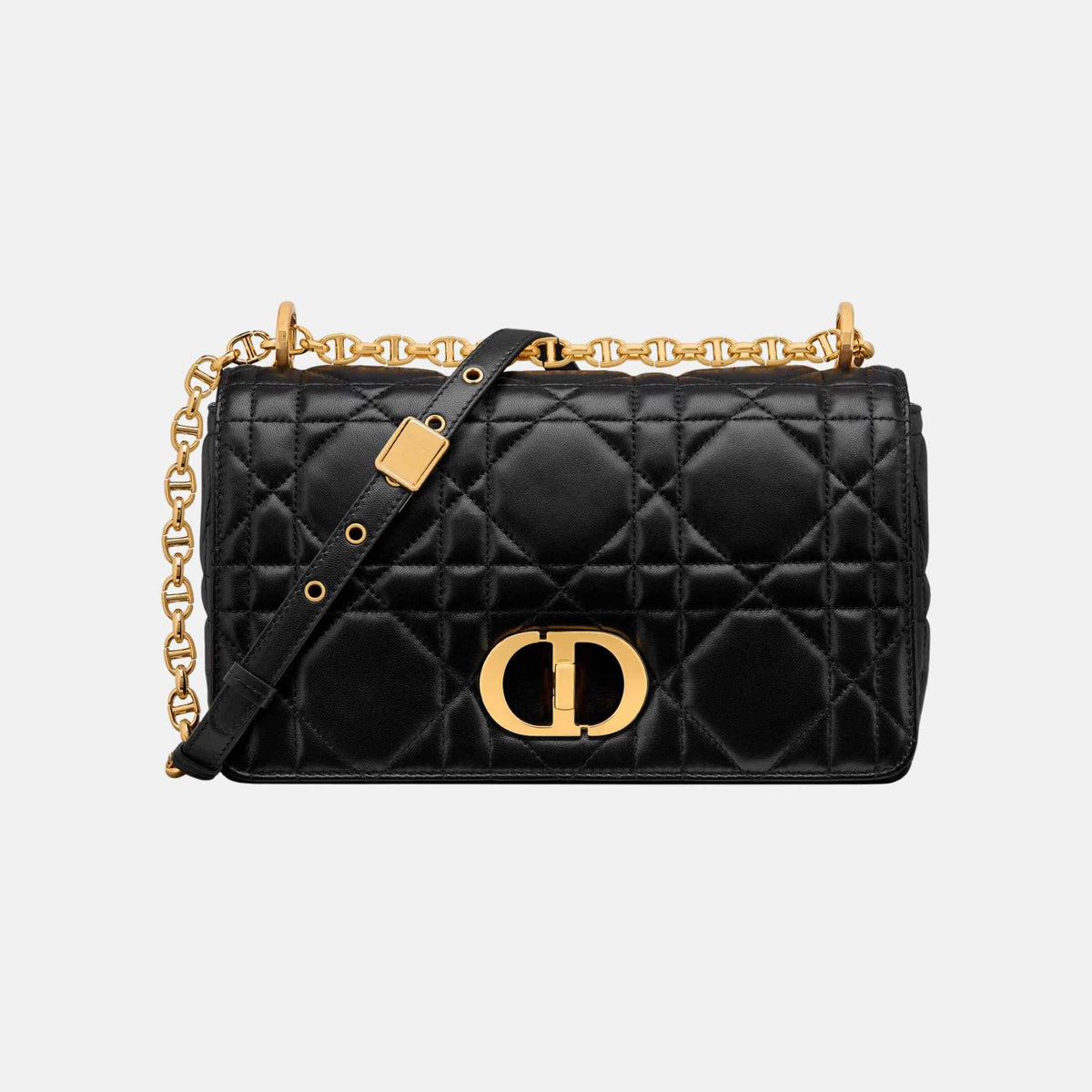 Medium Soft Caro Bag In Macrocannage Lambskin