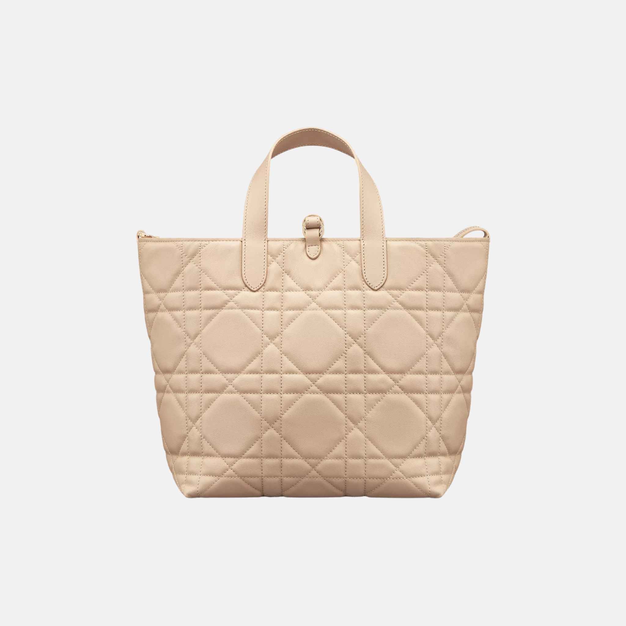 Dior Medium Toujours Vertical Tote Bag, Powder Beige, Back