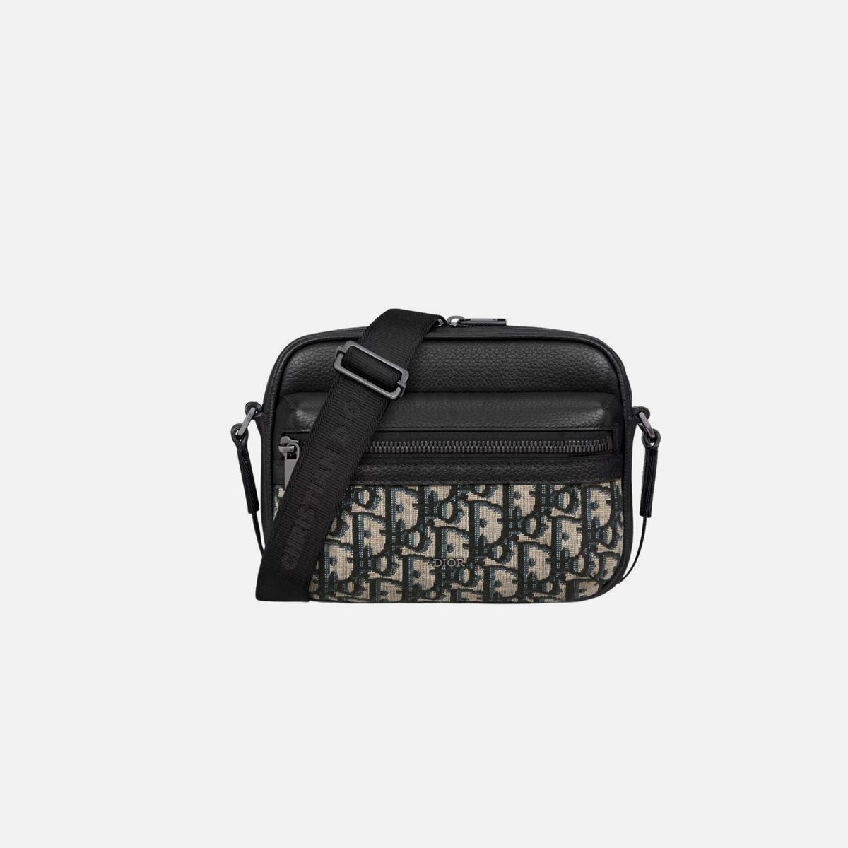 حقيبة Mini Rider 2.0 Messenger من Dior Oblique وجلد العجل المحبب