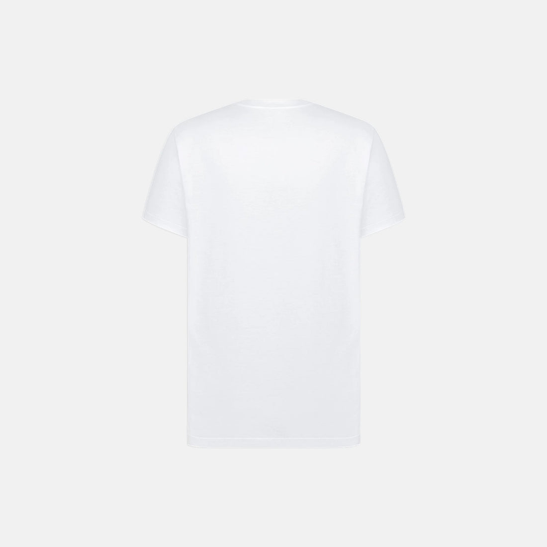 Dior Montaigne T Shirt Regular Fit In Mercerized Cotton Jersey, White, Back