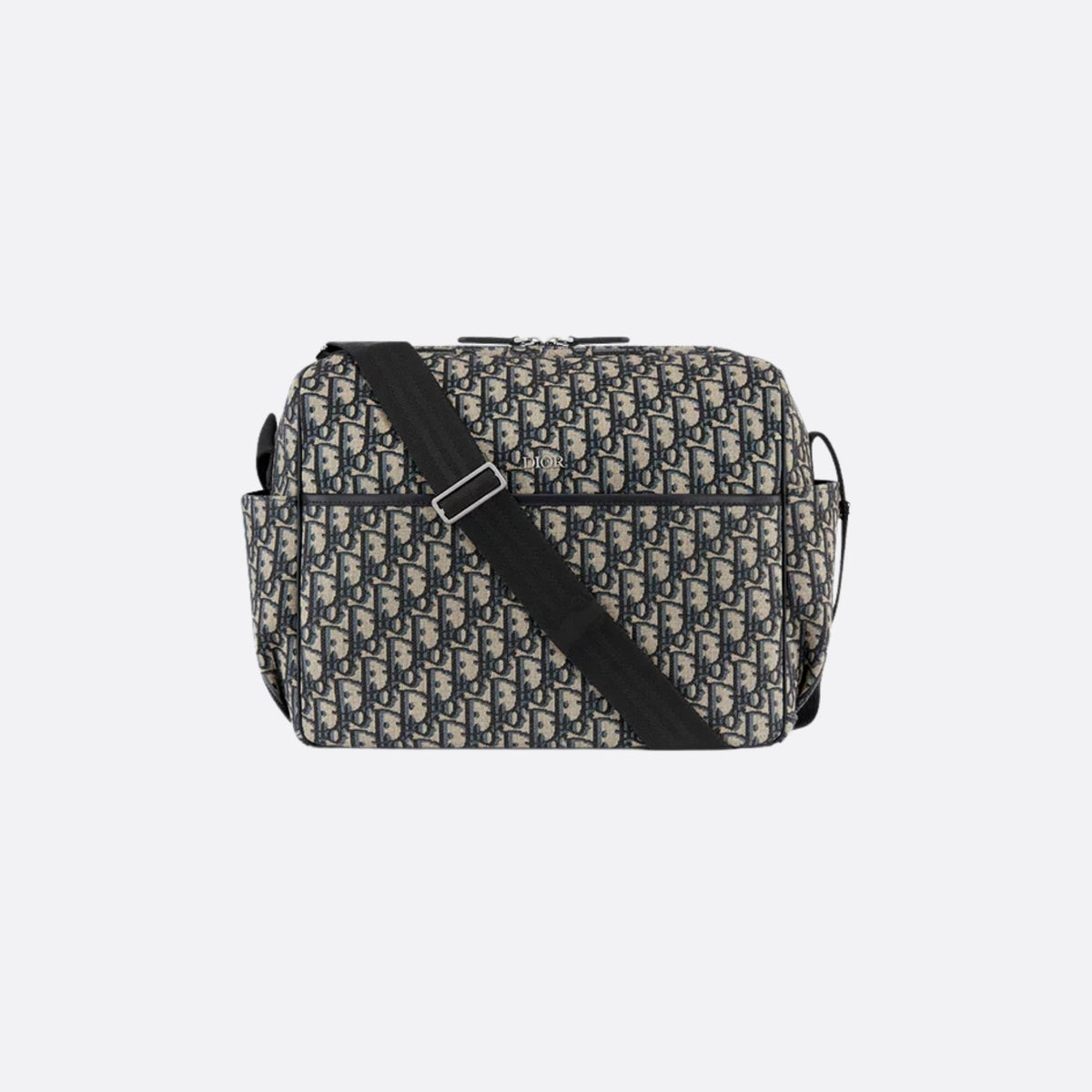 حقيبة تغيير للمولود من Jacquard Dior Oblique باللون البيج والأسود