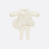 Dior Newborn Gift Set Ivory Cotton Voile Jersey with Gold Tone Cannage, FullView
