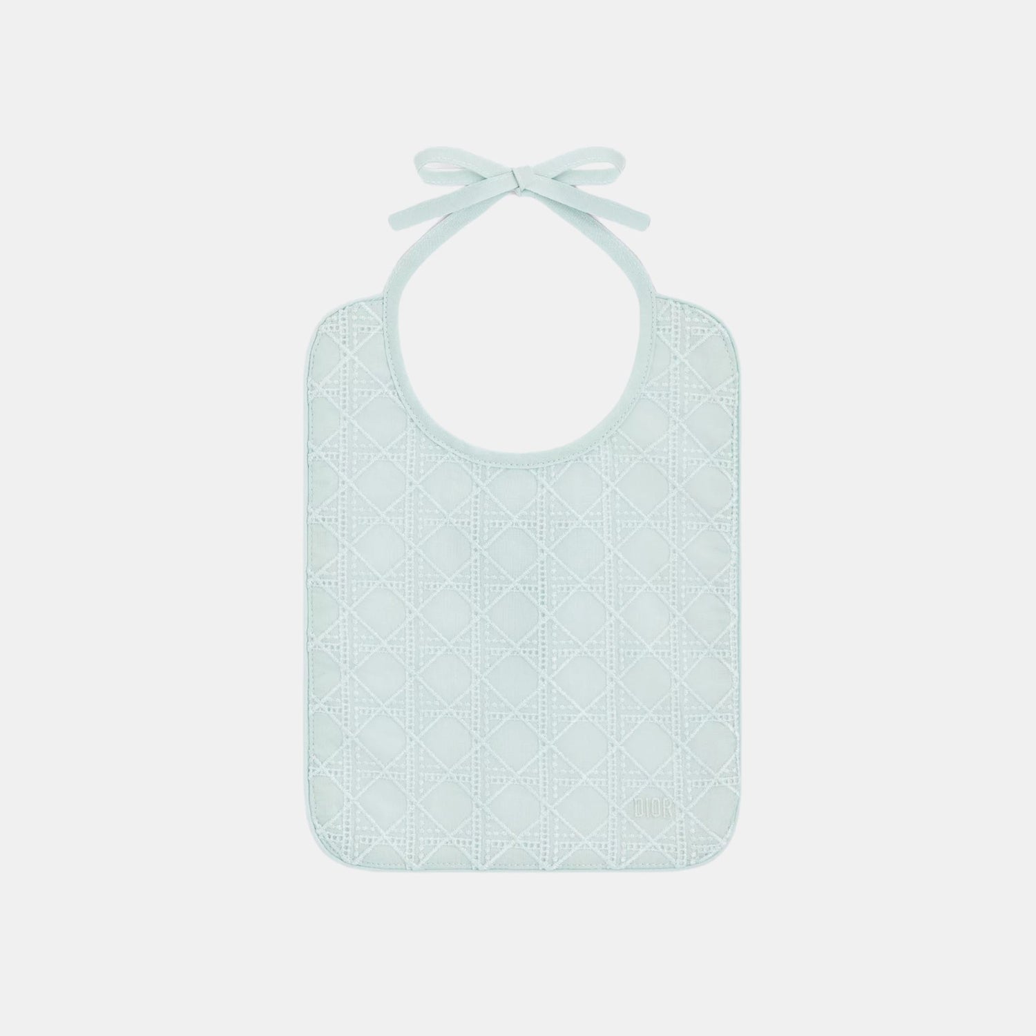 Dior Newborn Gift Set Light Blue Cannage Cotton Jersey and Voile, Napkin