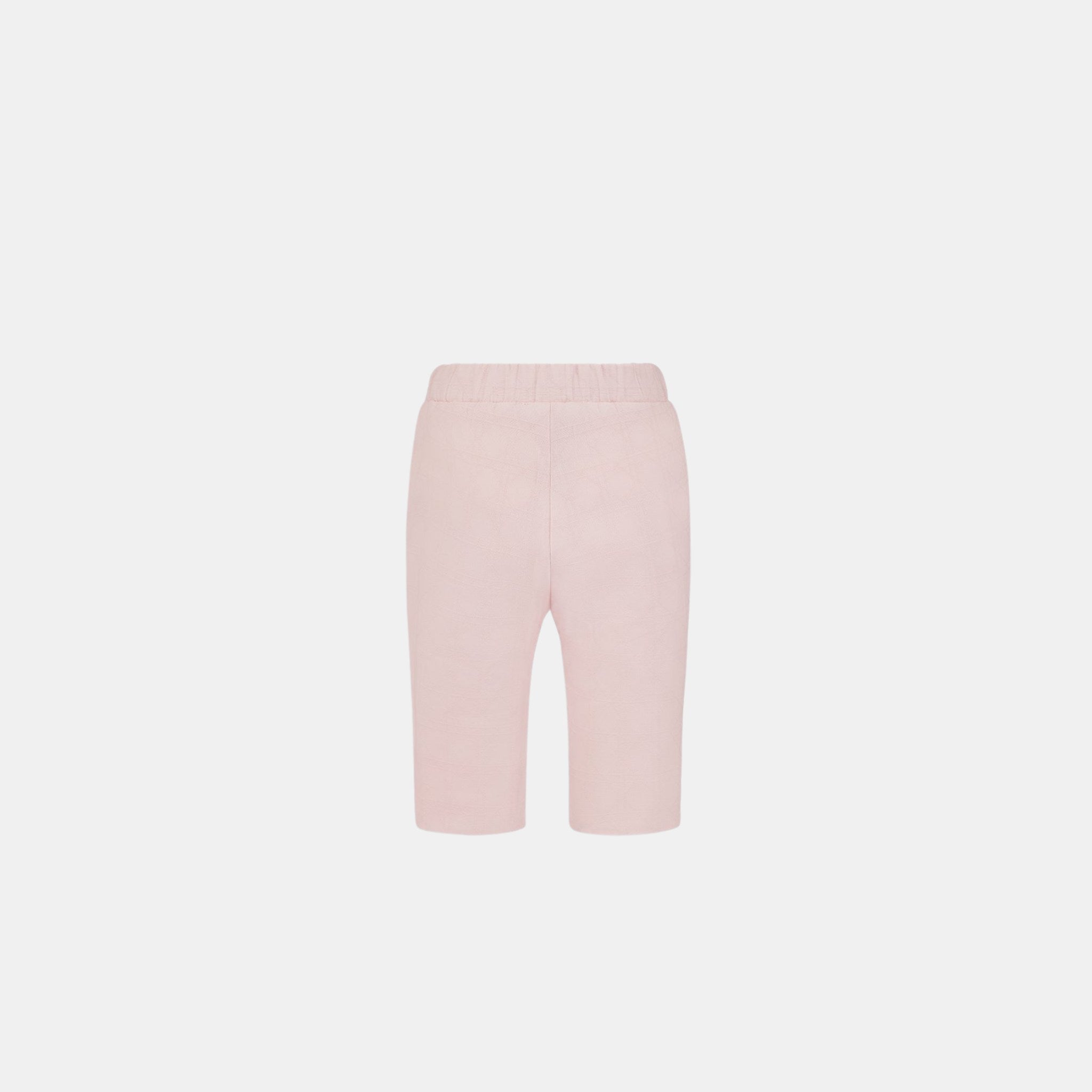 Dior Newborn Gift Set Pale Pink Cannage Cotton Voile, Pants, Back