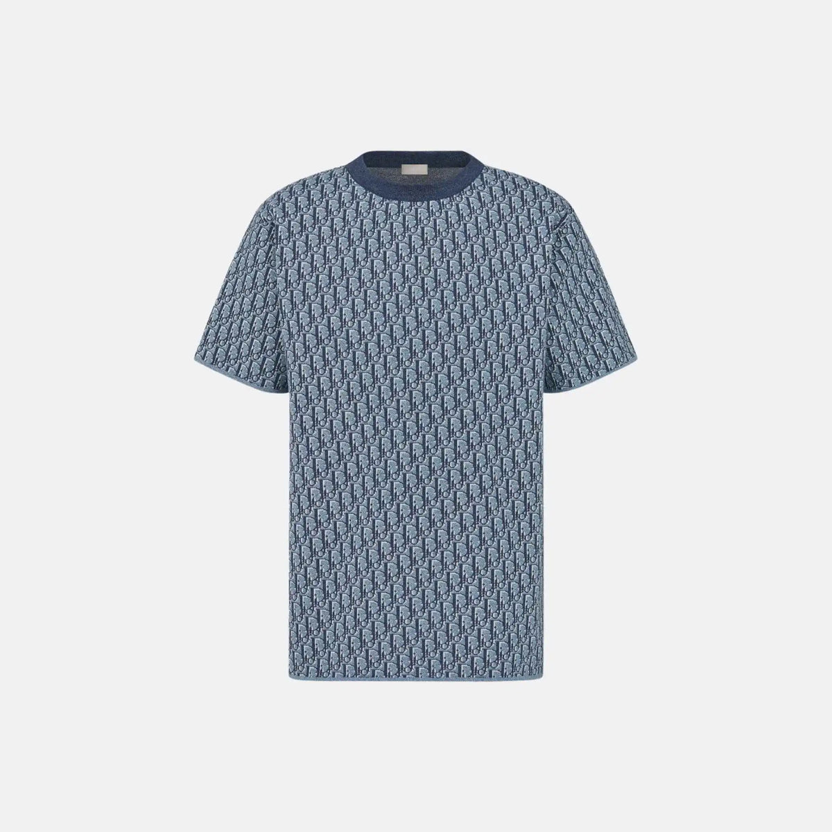 Oblique T Shirt Relaxed Fit In Cotton Jacquard