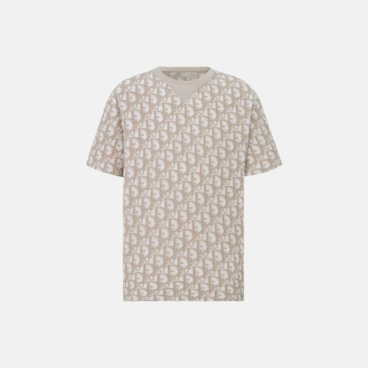 Oblique T Shirt Relaxed Fit In Terry Cotton Jersey