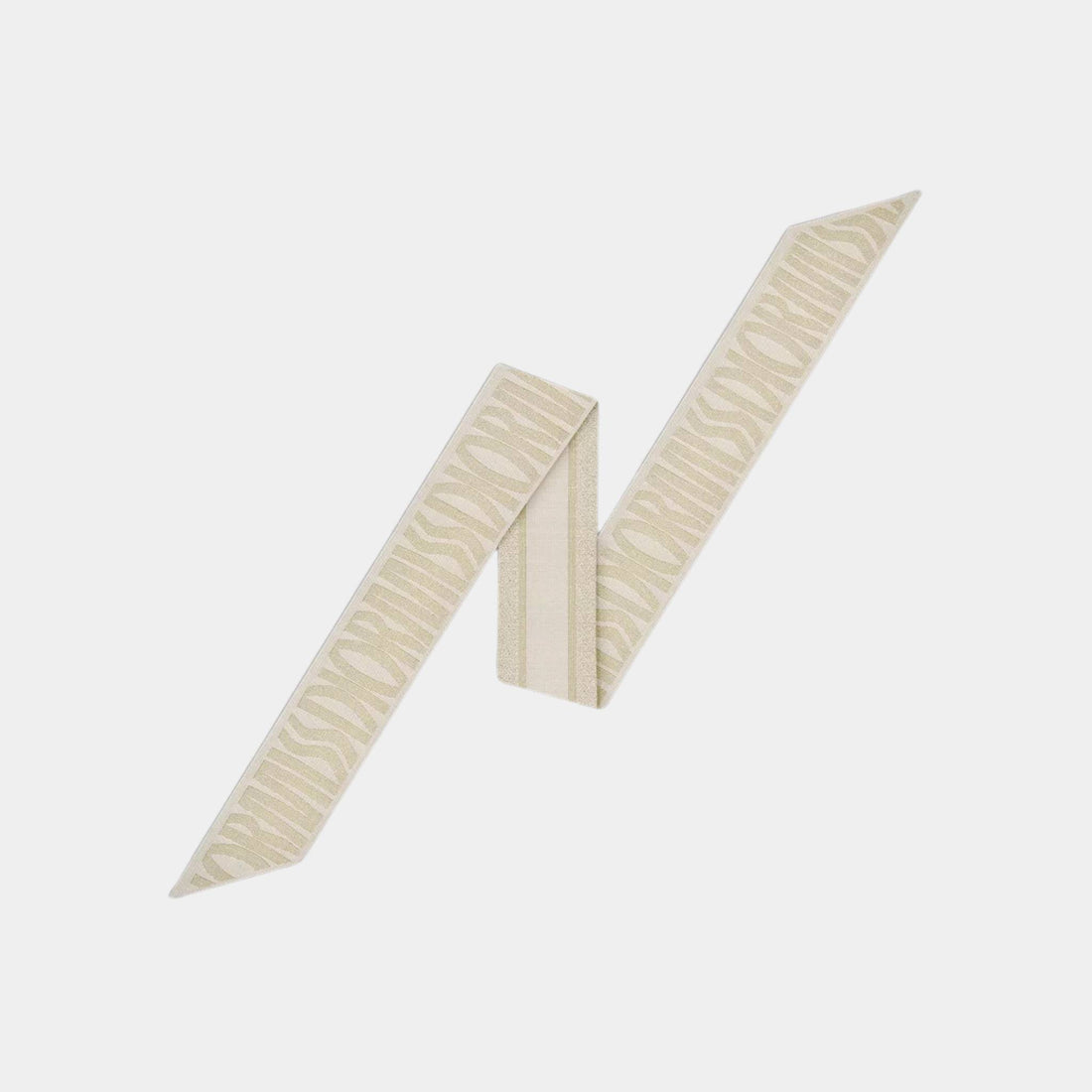 Dior Or Miss Dior Allover Mitzah Scarf Silk Twill Metallic Thread, Front