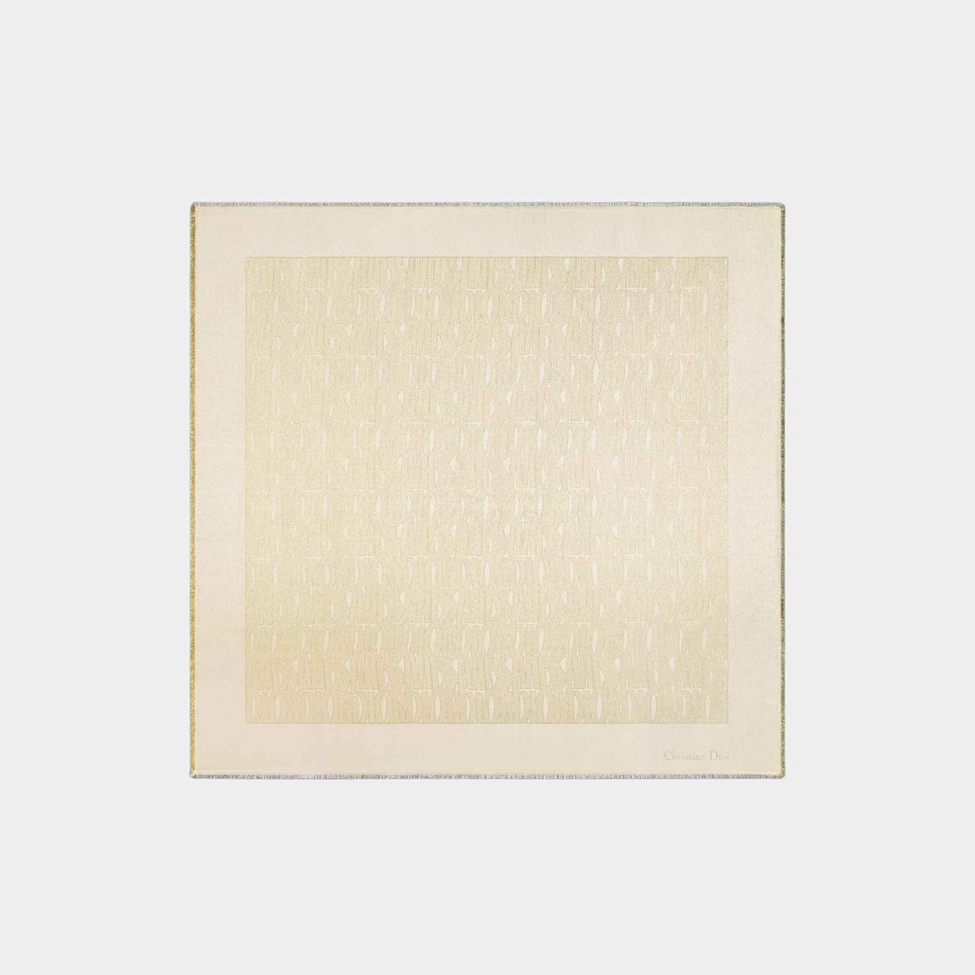 Dior Or Miss Dior Allover Shawl Silk Wool Cashmere Blend, Front