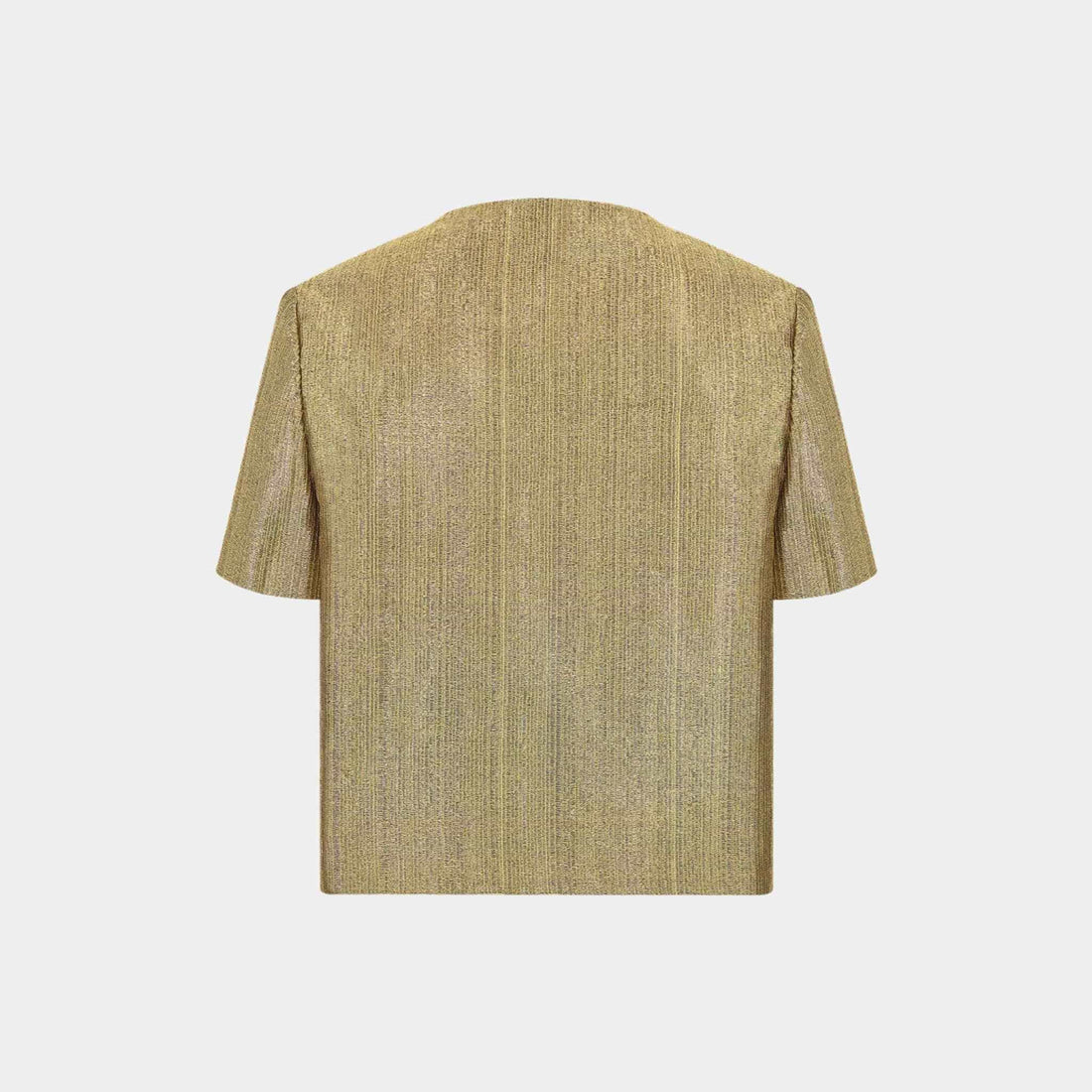 Dior Or Short-Sleeved Jacket Gold-Tone Technical Fabric, Back