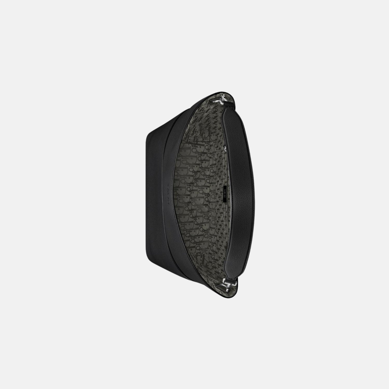 Dior Prive Vertical Hobo Bag In Icons Calfskin, Black, Inside