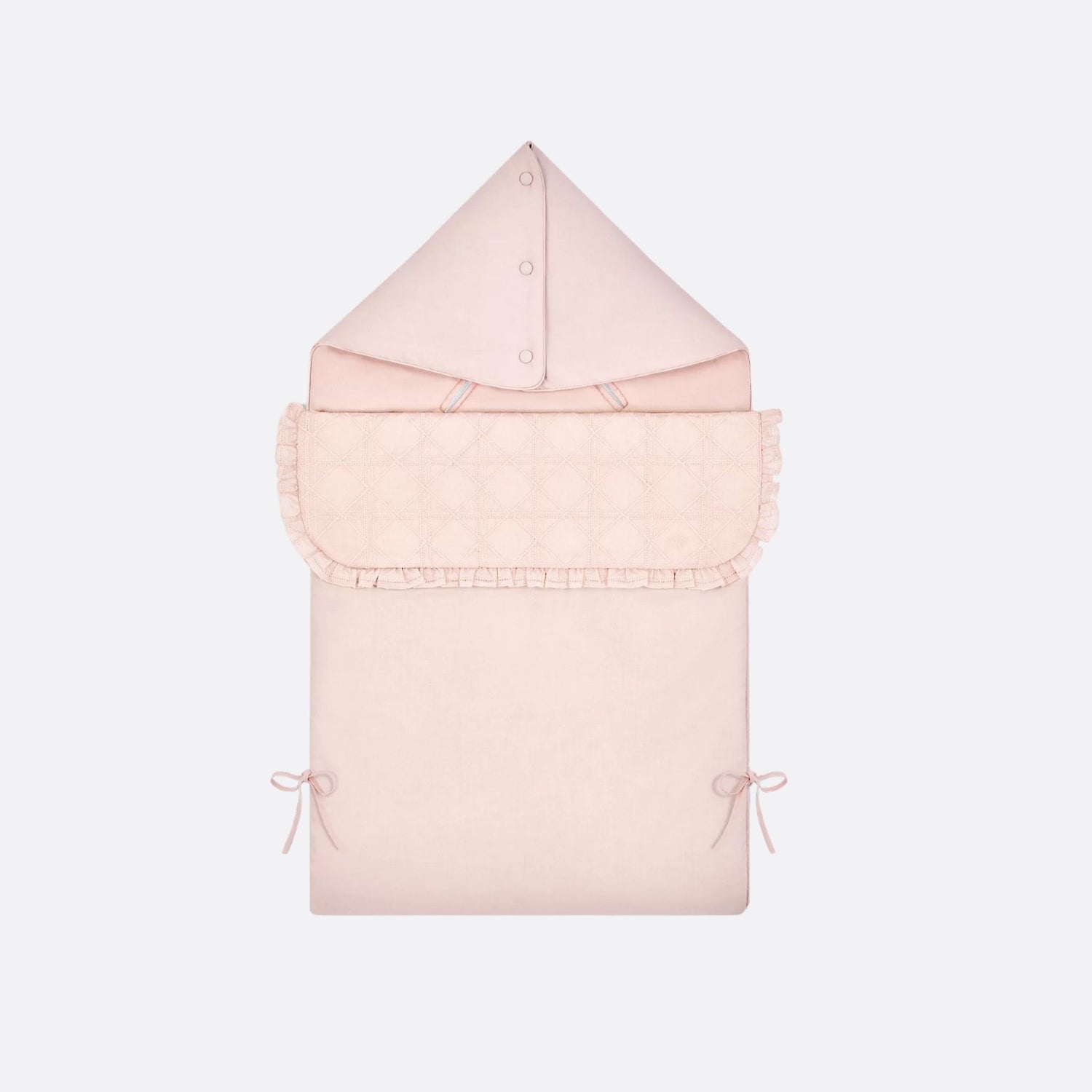 Dior Sleeping Bag Pale Pink Cannage Cotton Voile, Front