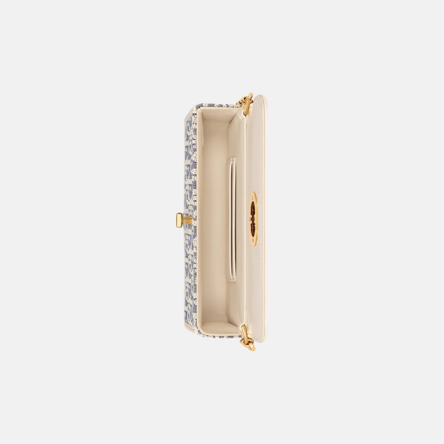 Dior Small Miss Caro Pouch With Chain In Dior Oblique And Calfskin, Inside