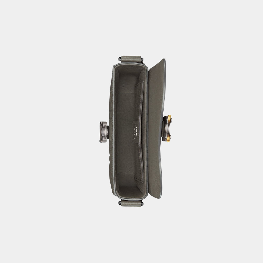 حقيبة Saddle Messenger صغيرة مع رفرف من جلد وجلد عجل