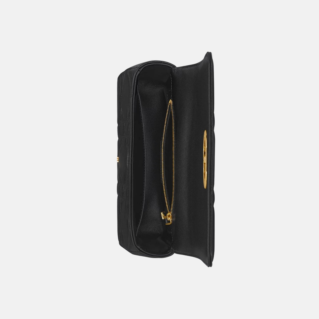 حقيبة Dior Small Soft Caro من جلد الحمل ماكروكاناج، من الداخل