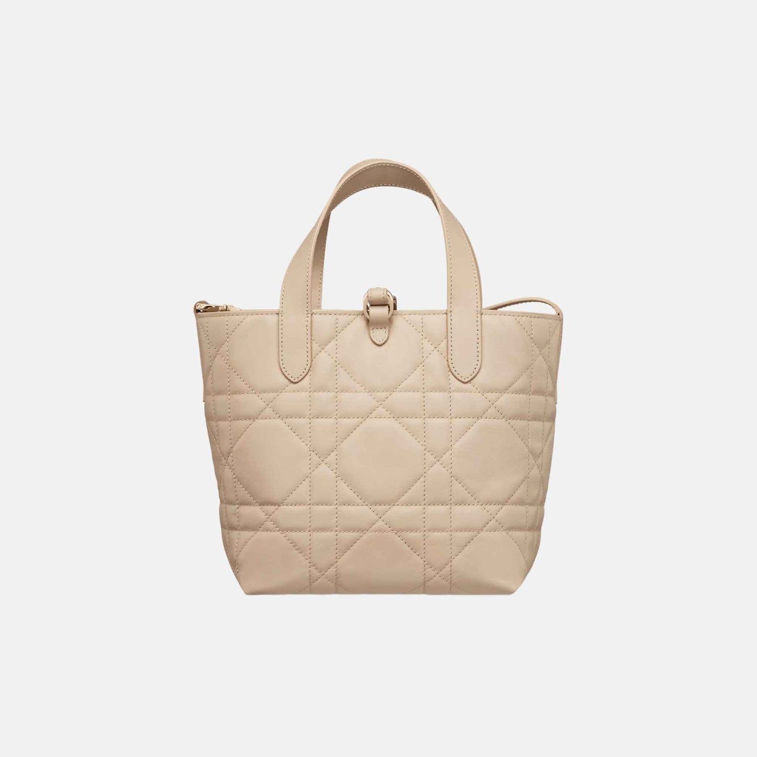 Dior Small Toujours Vertical Tote Bag, Back, Powder Beige