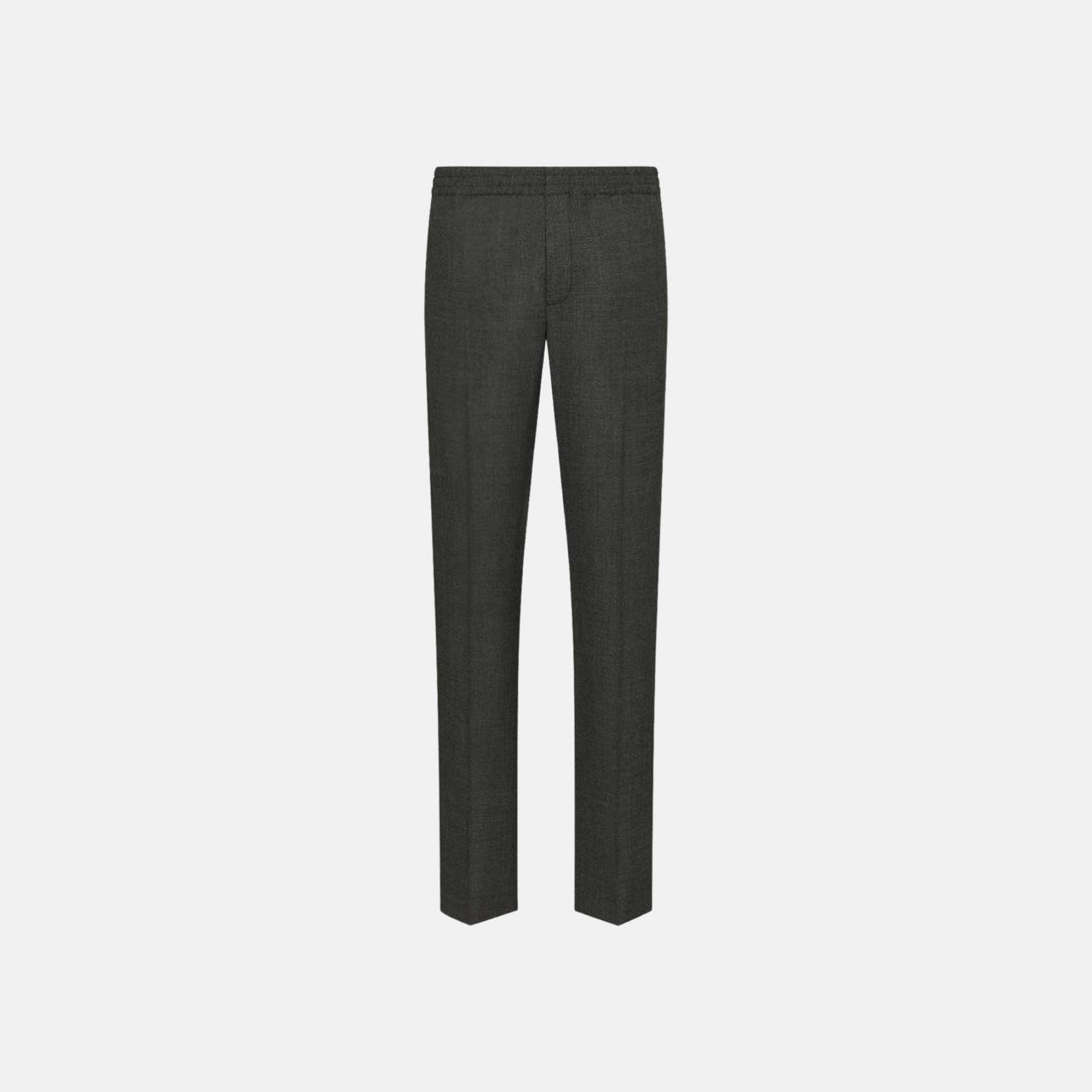 Dior Tailored Track Pants In Virgin Wool Basketweave With Couture Tag, Front