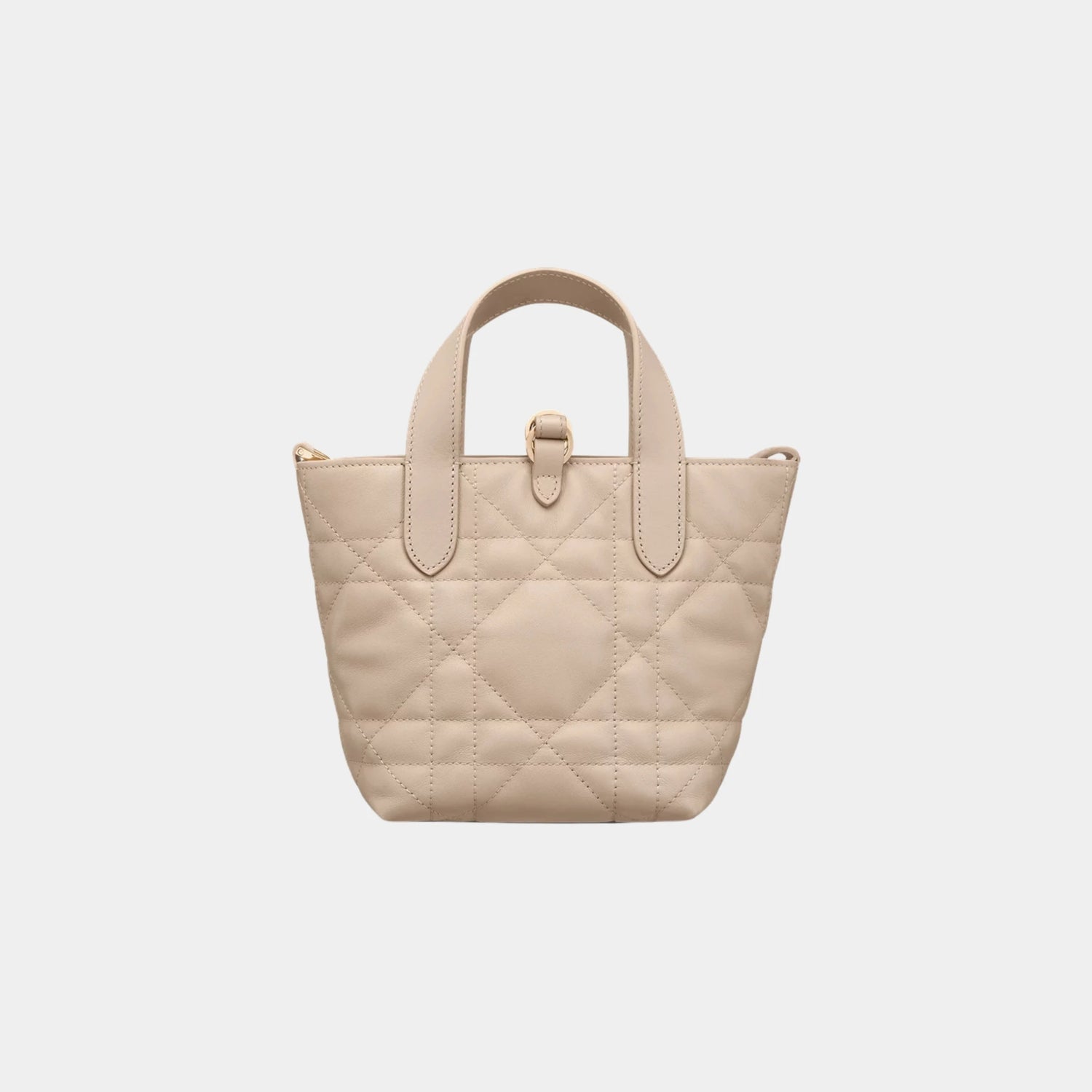 Dior Toujours Vertical Nano Tote Bag, Powder Beige, Back