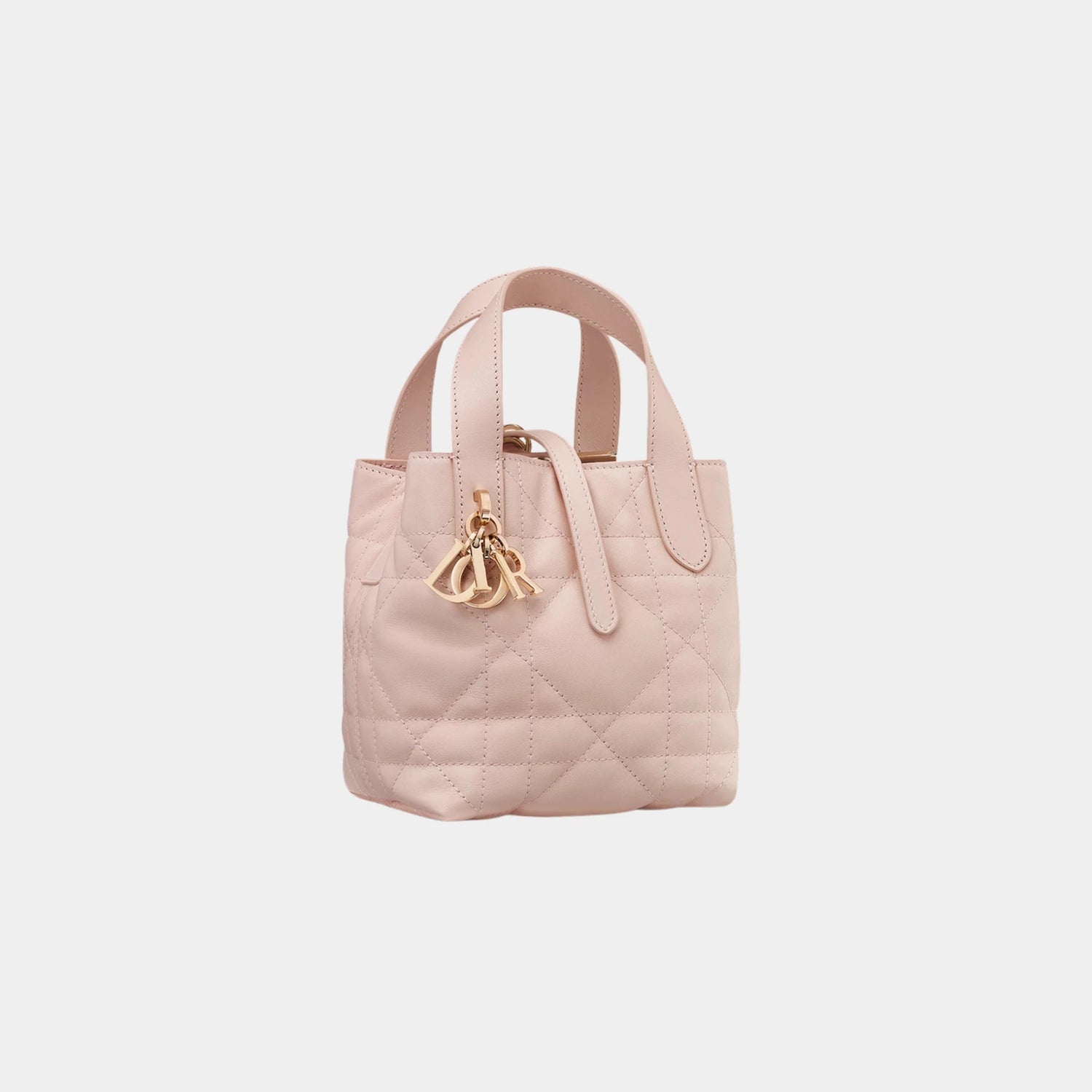 Dior Toujours Vertical Nano Tote Bag, Powder Pink, Front