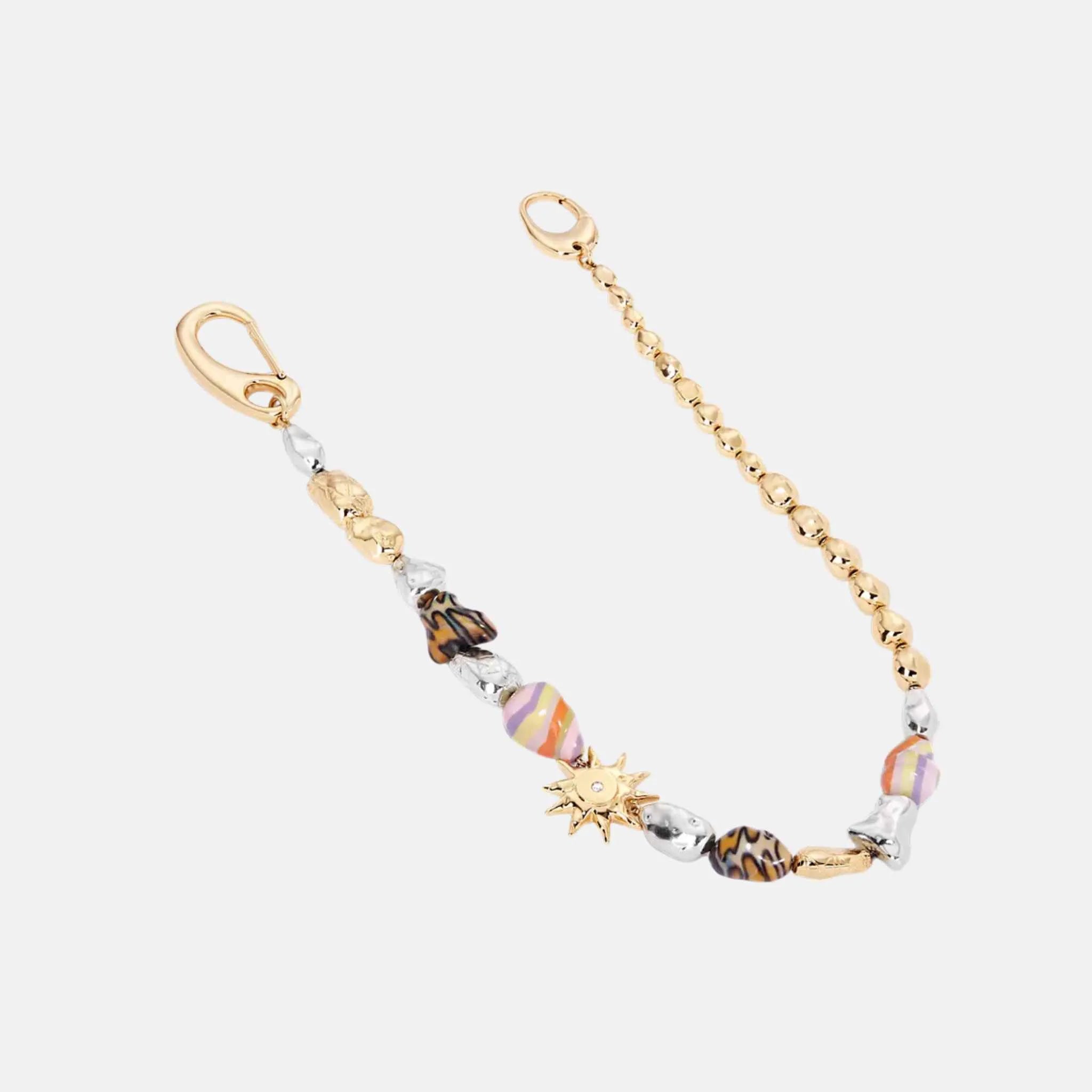 Dior Trouser Chain DIOR &amp; LEWIS HAMILTON cabochons- Gold/Silver Brass, Front