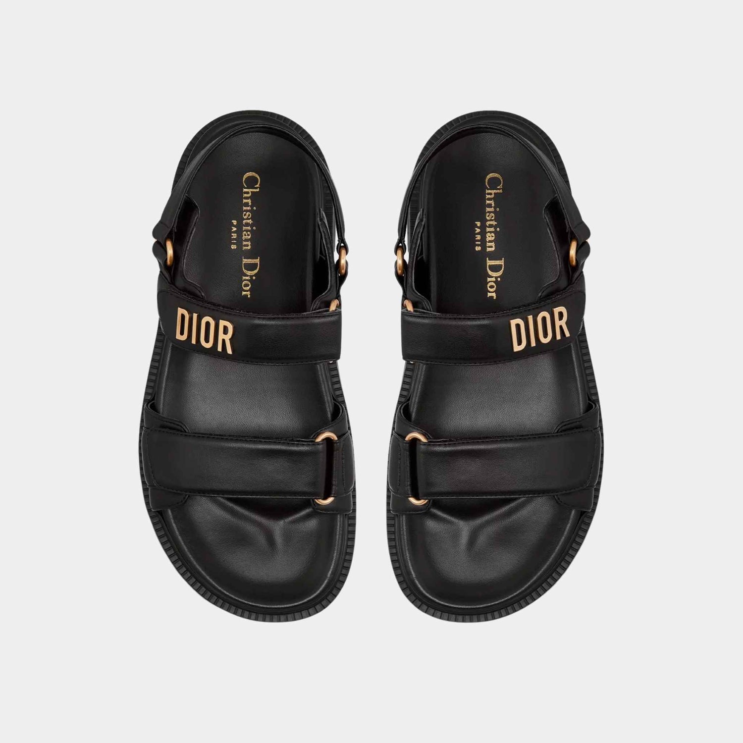 Dior Dioract Sandal Black Lambskin, Top