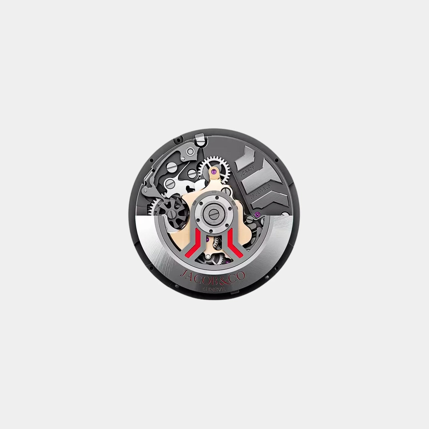 Jacob &amp; Co. Epic X Chrono Tourbillon Baguette Black Crystal Bracelet, Movement