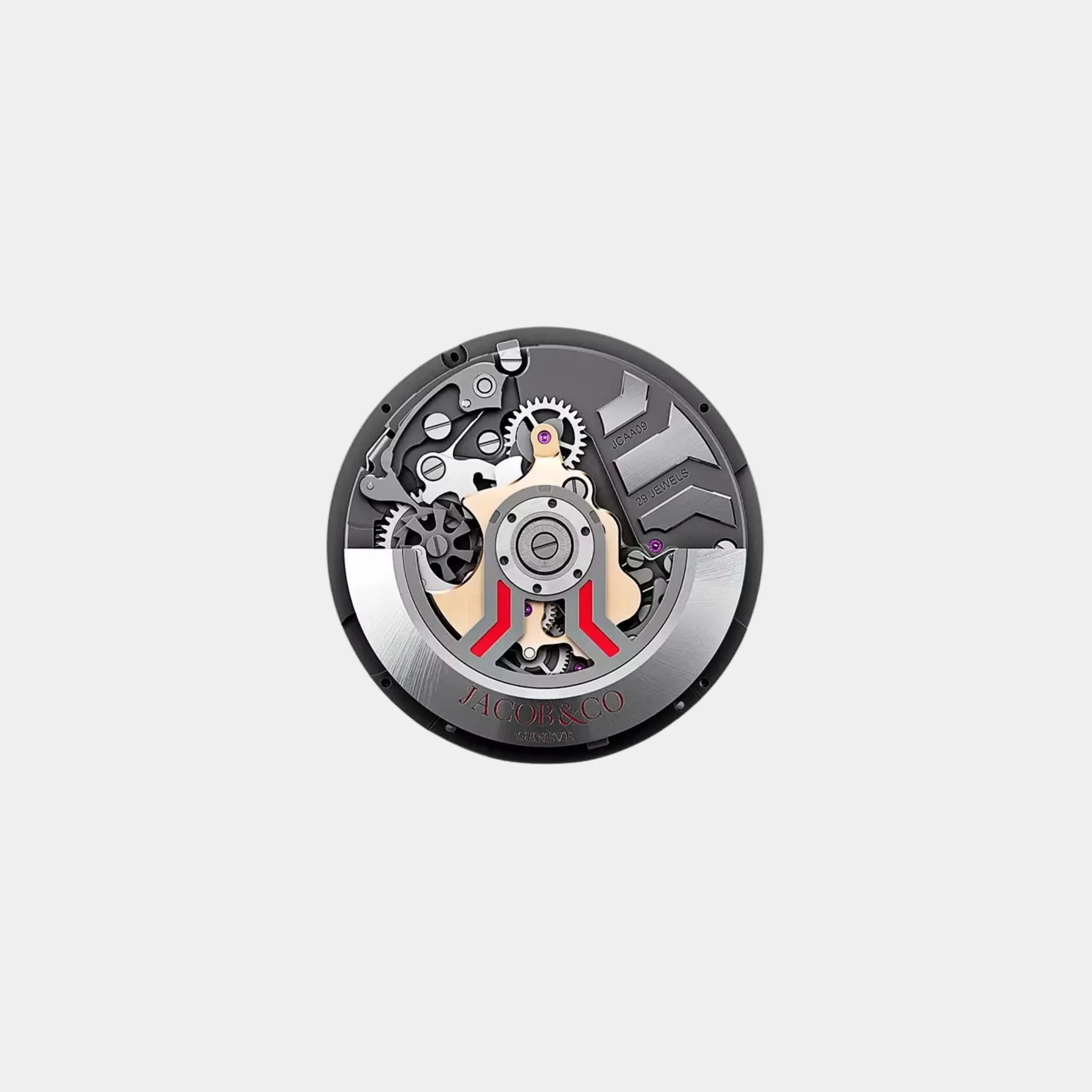 Jacob &amp; Co. Epic X Chrono Tourbillon Baguette Black Crystal Bracelet, Movement