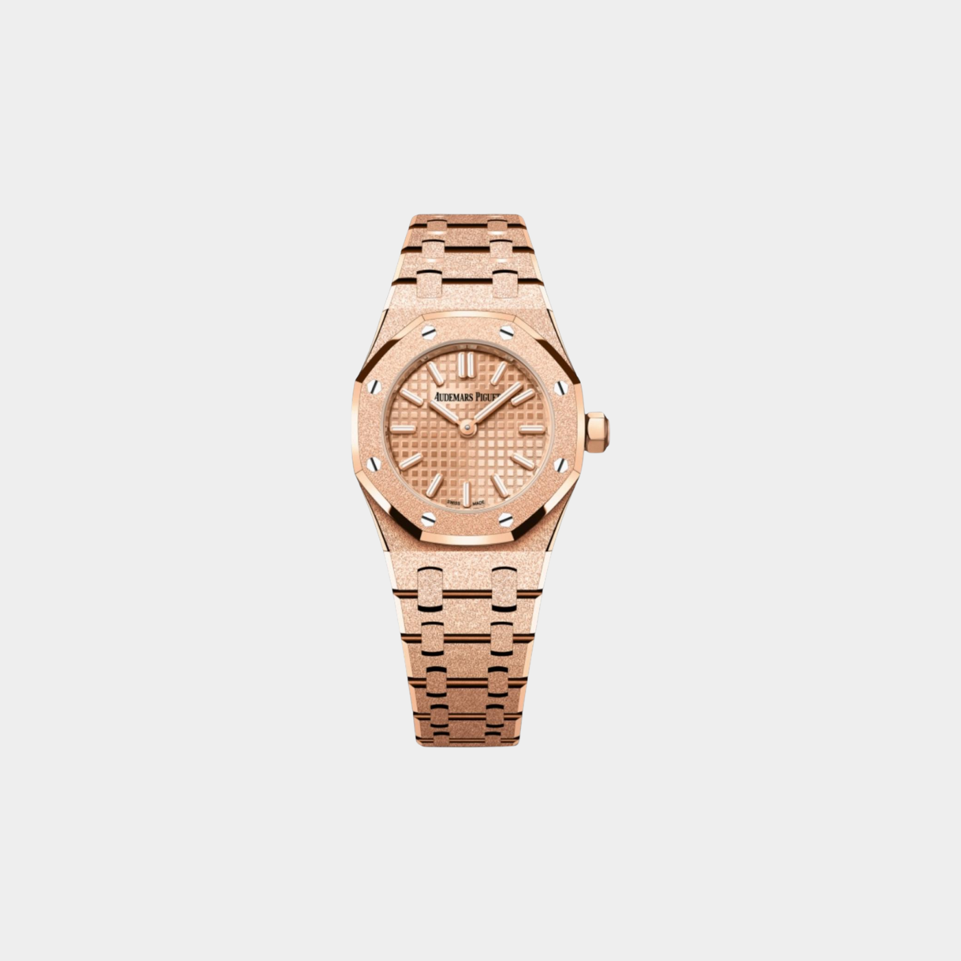 Audemars Piguet Royal Oak 37Mm Frosted 18Kt Rose Gold Ladies Watch